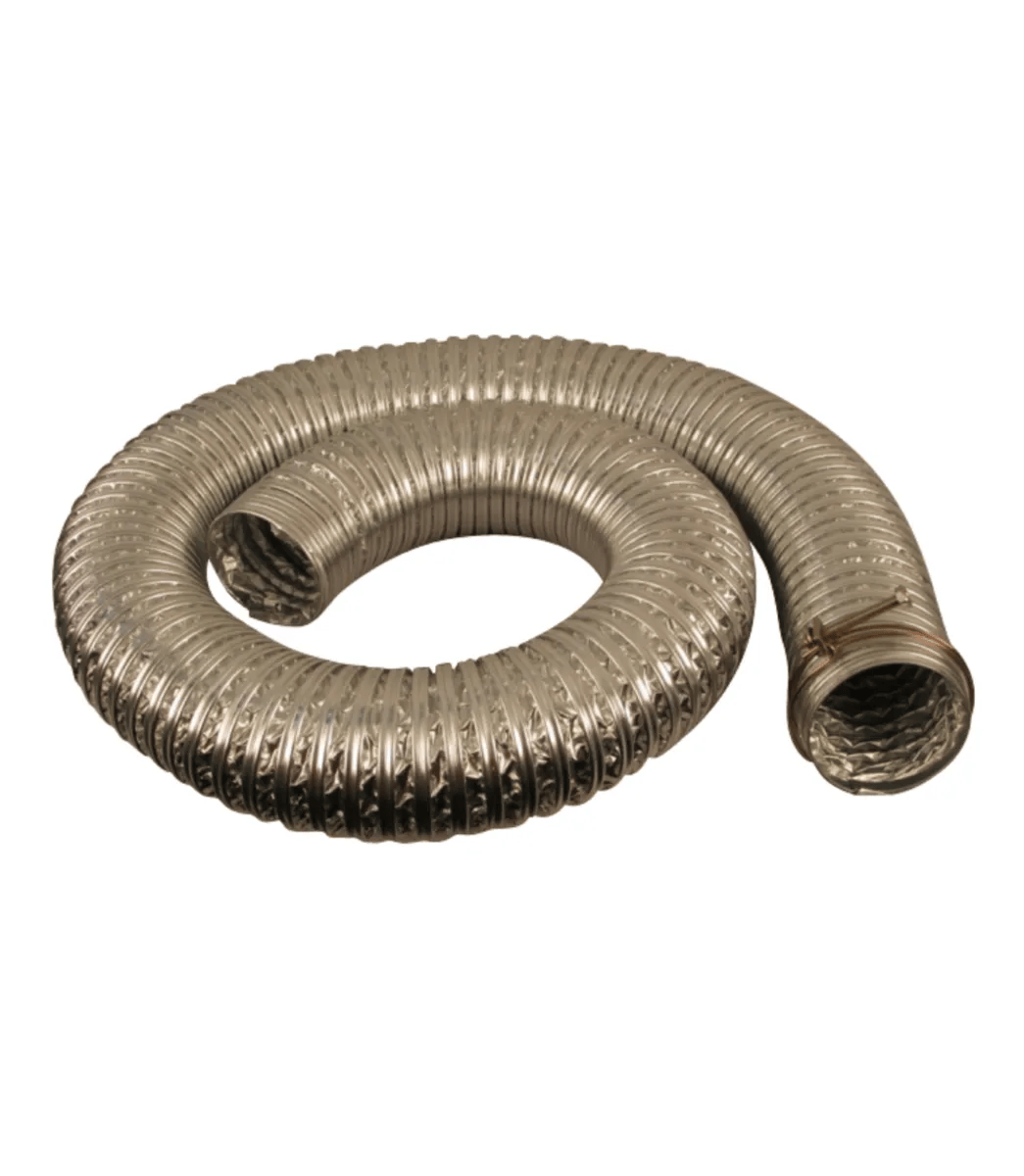 Heat Resistant Dust Collection Hose, 4 in dia x 2.5M length, Max 180 degrees