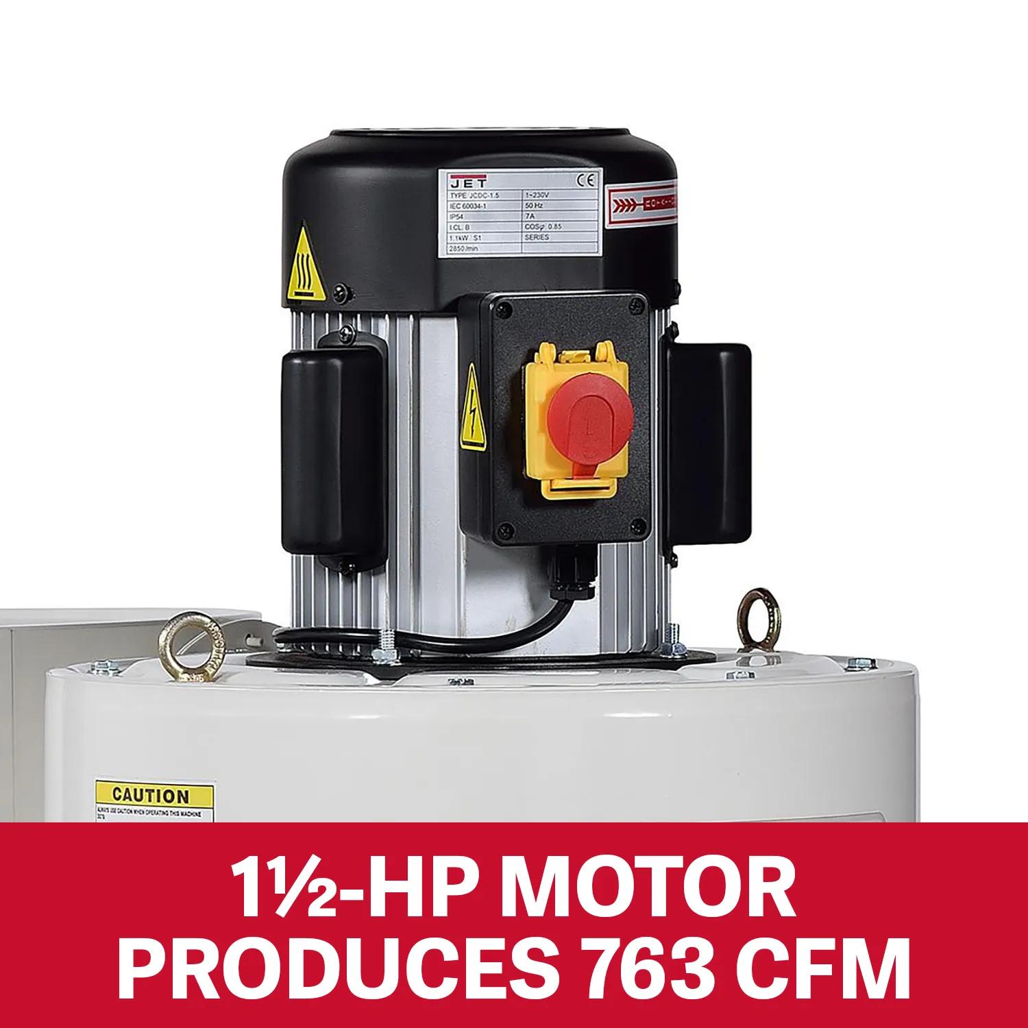 1259 CFM, Cyclone Dust Collector, 115, 1.5HP, 115V 1PH(JCDC-1.5)