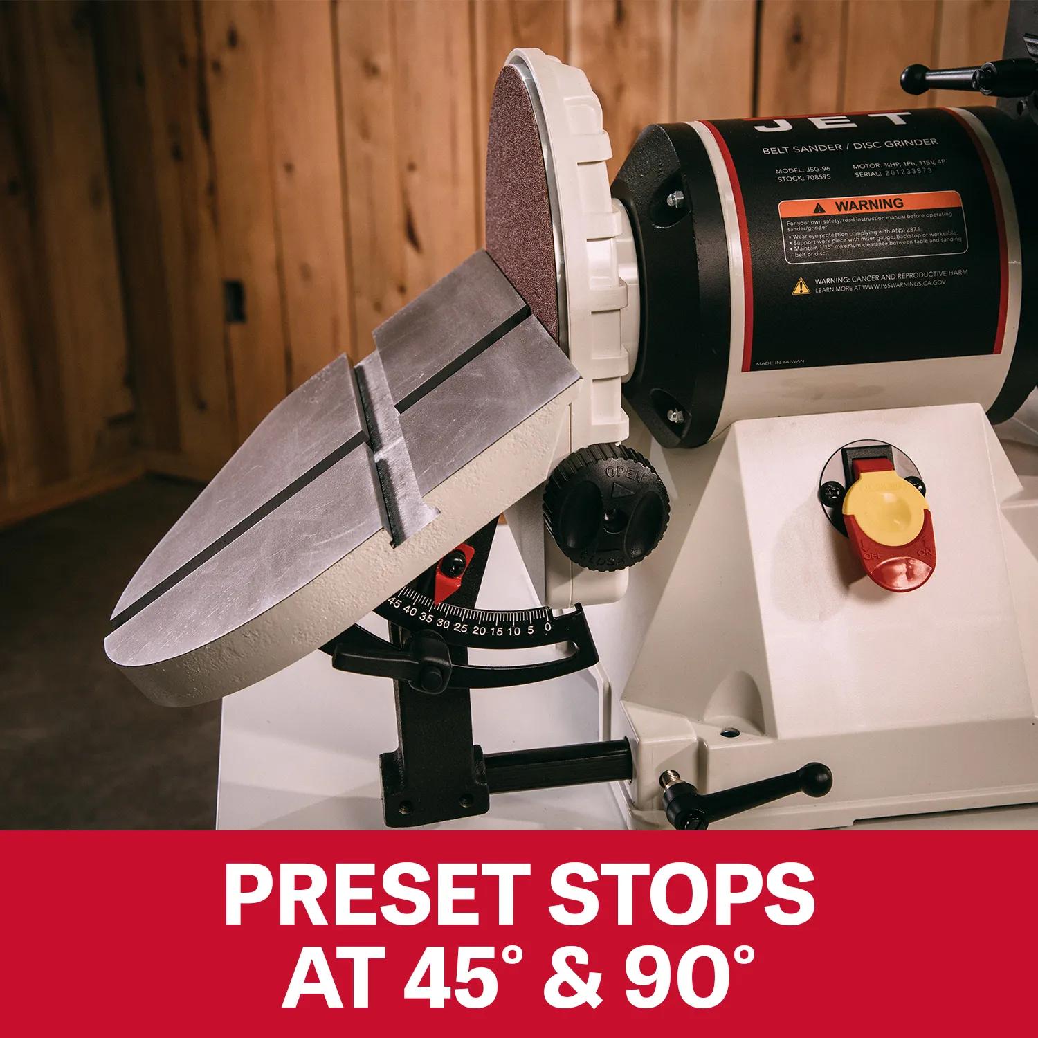 6" x 48" Benchtop Belt / 9" Disc Sander, 3/4HP, 115V 1PH(JSG-96)