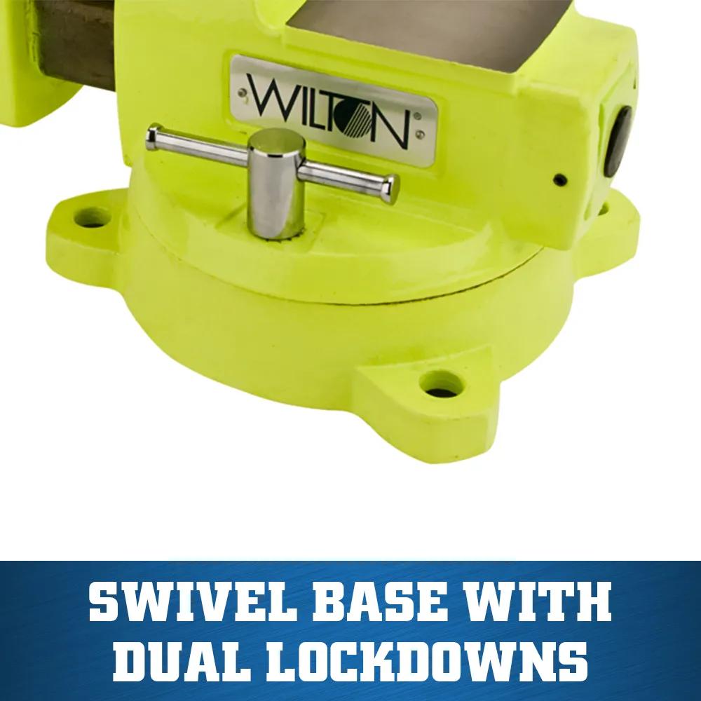 5 in. High-Visibility Safety Vise with Swivel Base