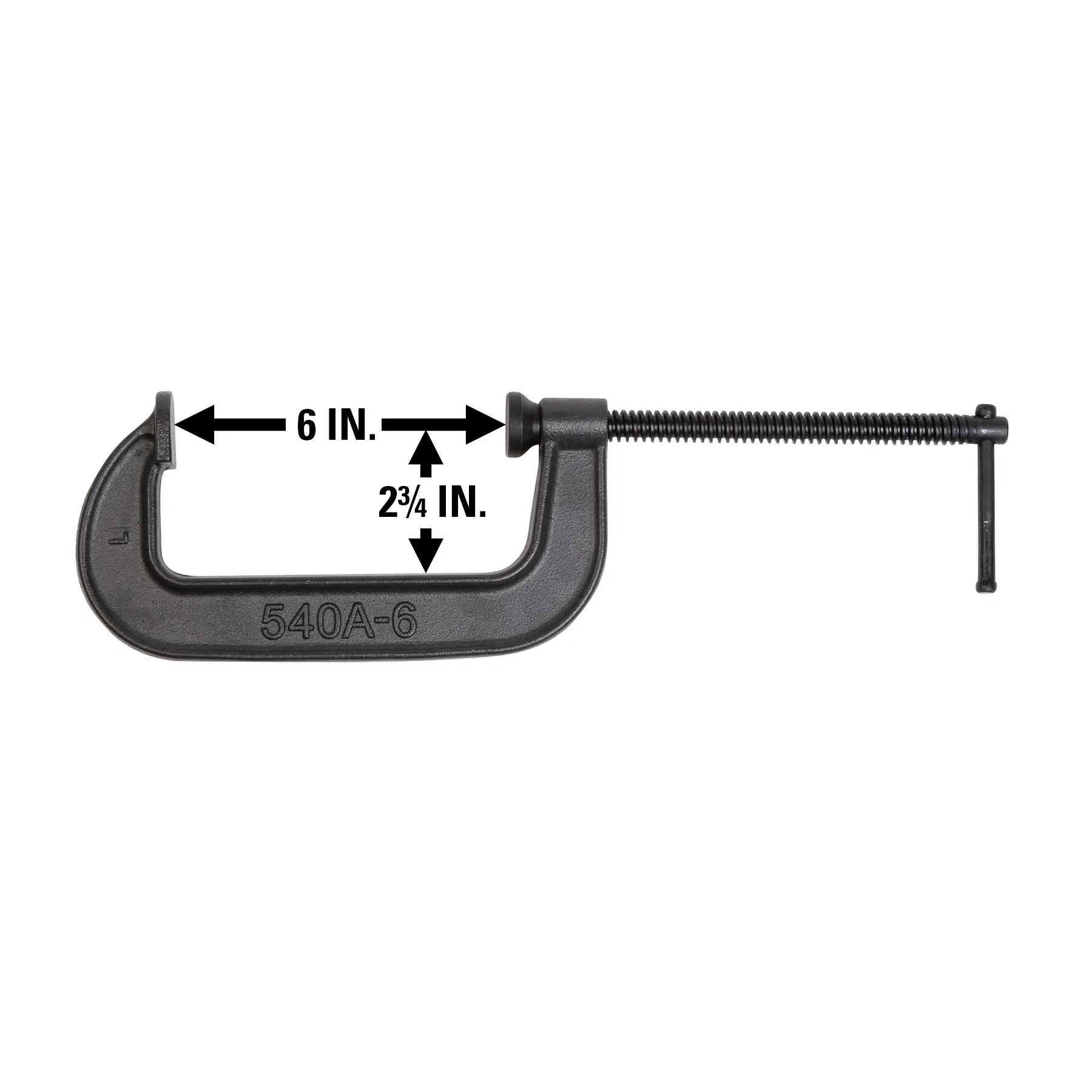 540A Series C-Clamp 0 - 6 in. Opening Capacity