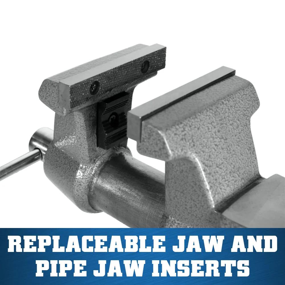 4-1/2 in. Mechanics Pro Bench Vise with 360-Degree Swivel Base