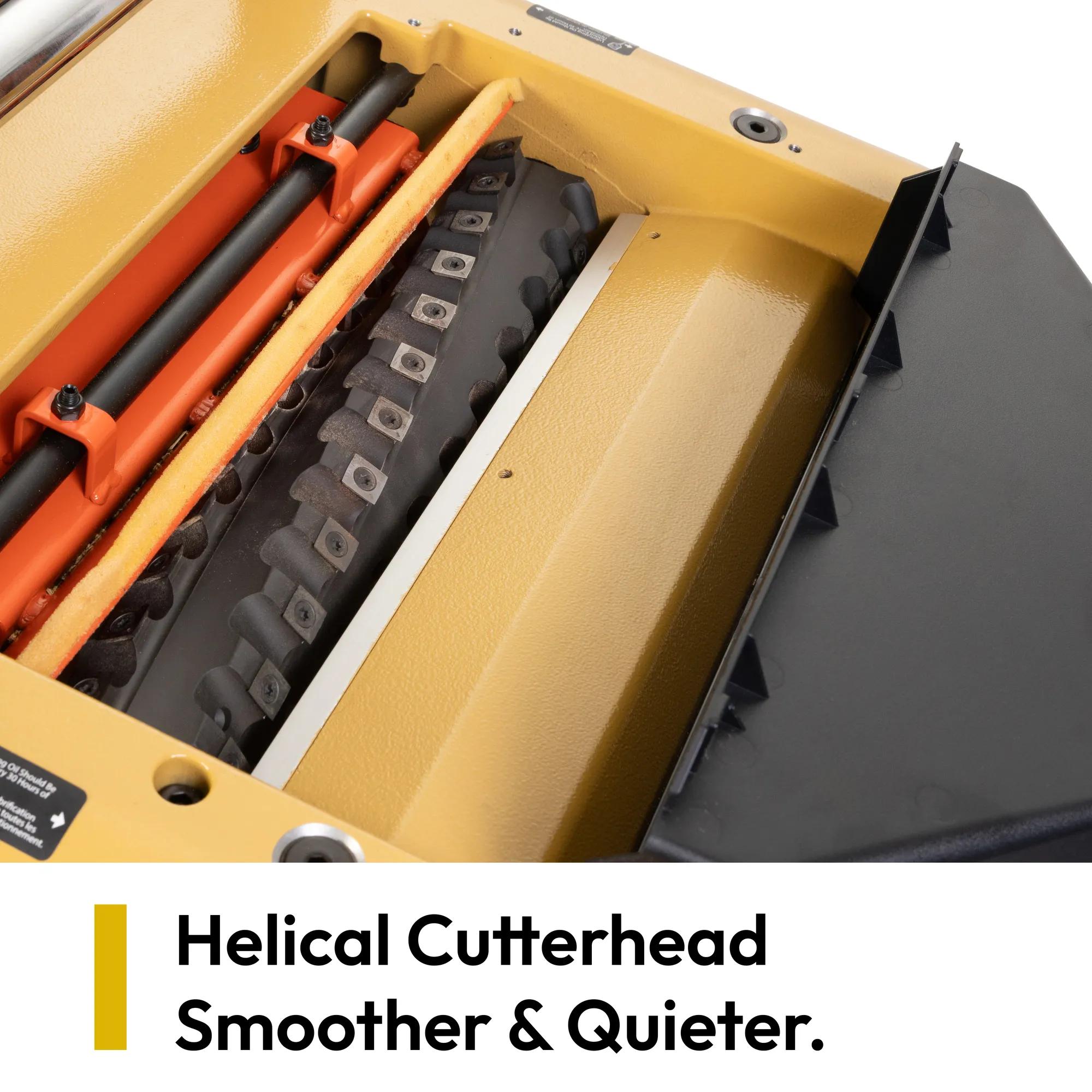 15-Inch Planer, Helical Cutterhead, 3 HP, 1PH, 230V (15BHH)