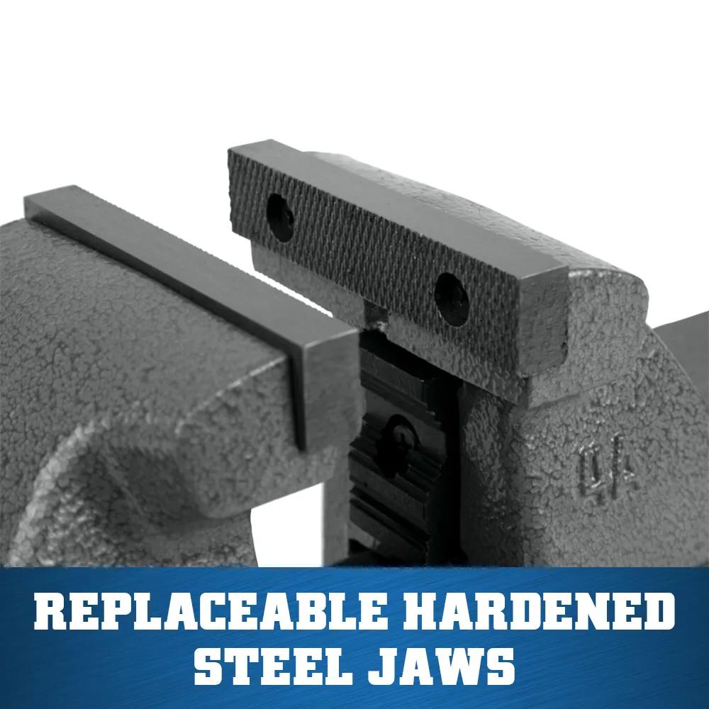 4 in. Mechanics Vise with Swivel Base
