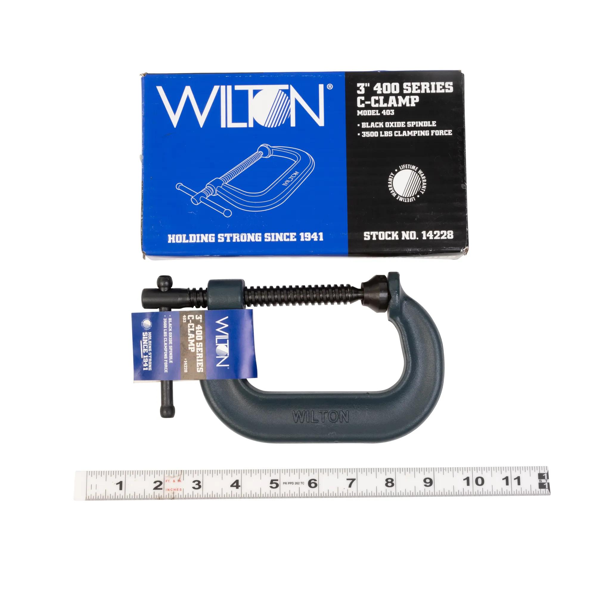 Drop Forged C-Clamp, 0 - 3 in. Opening, 2-7/16 in. Throat Depth