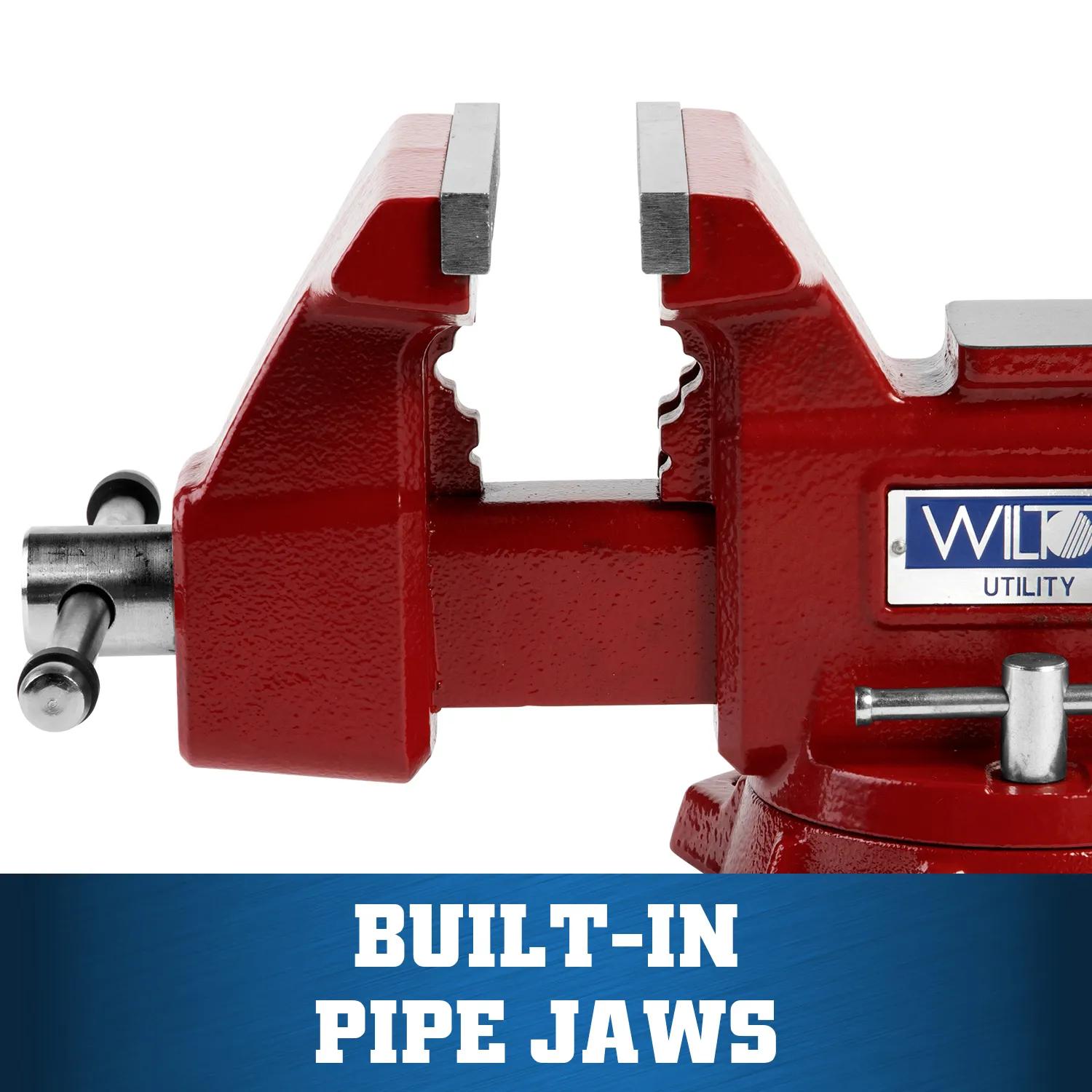 5-1/2 in. Utility Bench Vise with 360-Degree Swivel Base