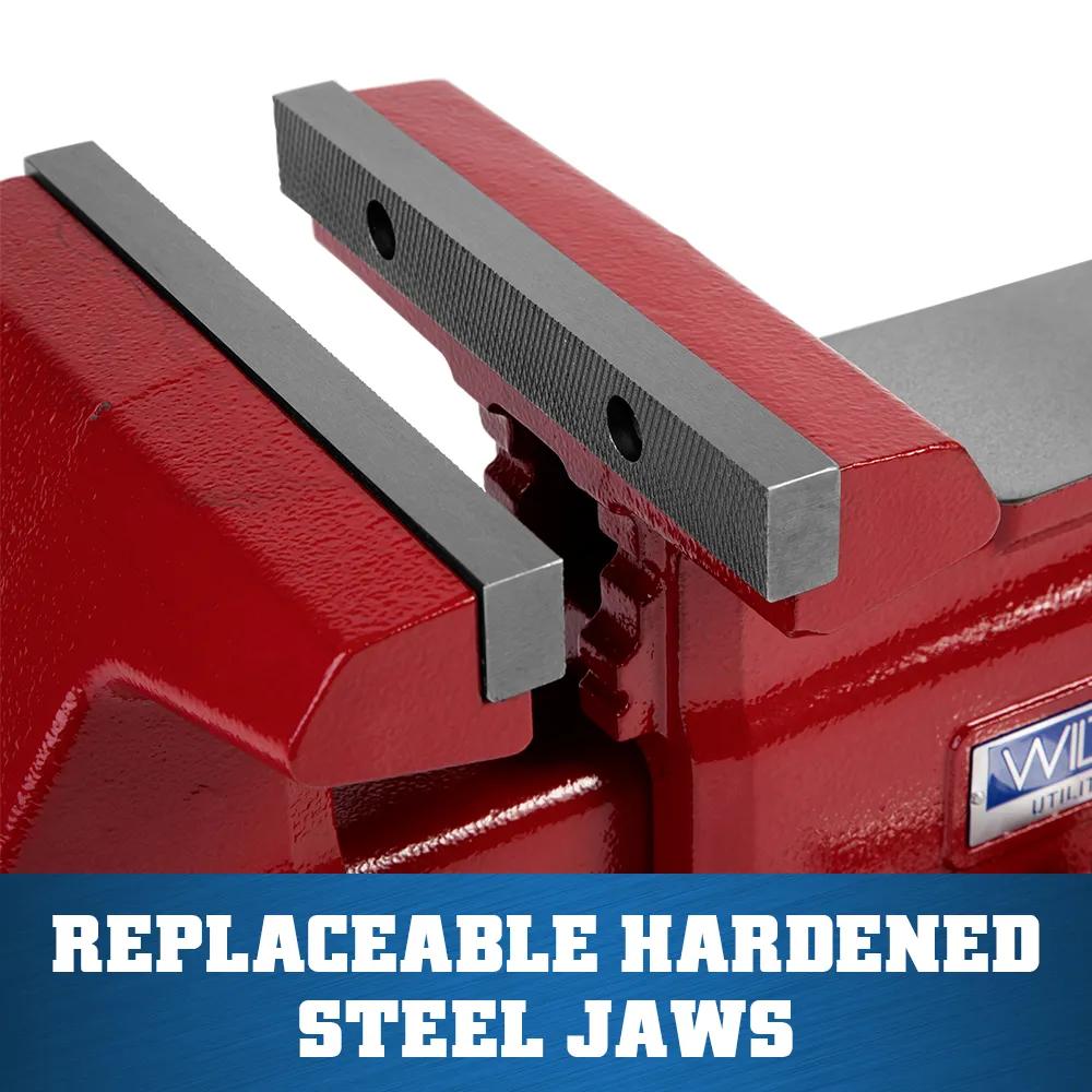 8 in. Utility HD Bench Vise with 360-Degree Swivel Base