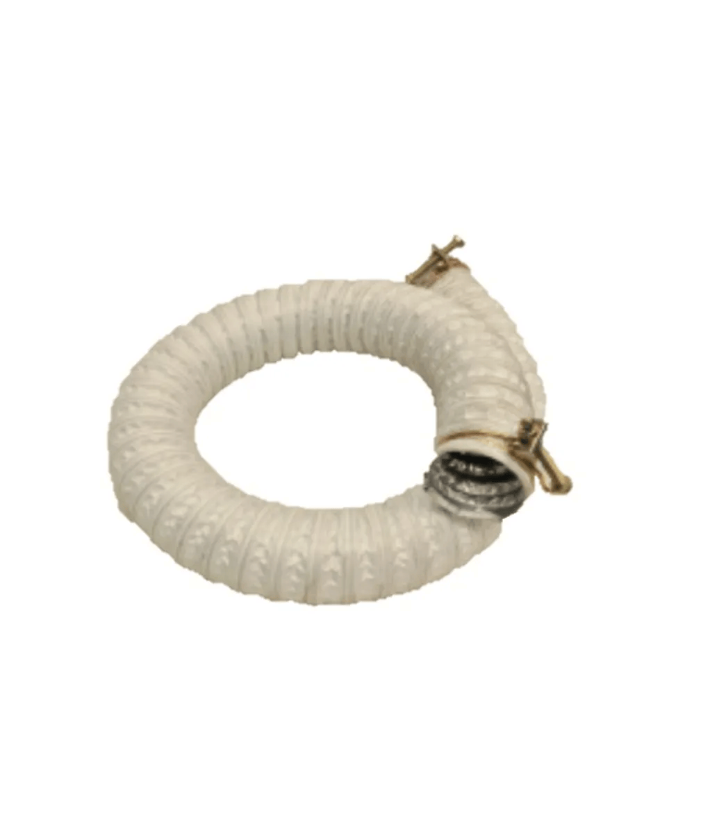 Heat Resistant Dust Collection Hose, 3 in dia x 2 ft length, max 180 degrees