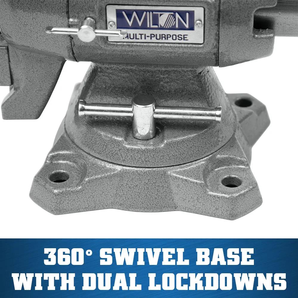 4-1/2 in. Multi-Purpose Bench Vise with 360-Degree Rotating Head & Base