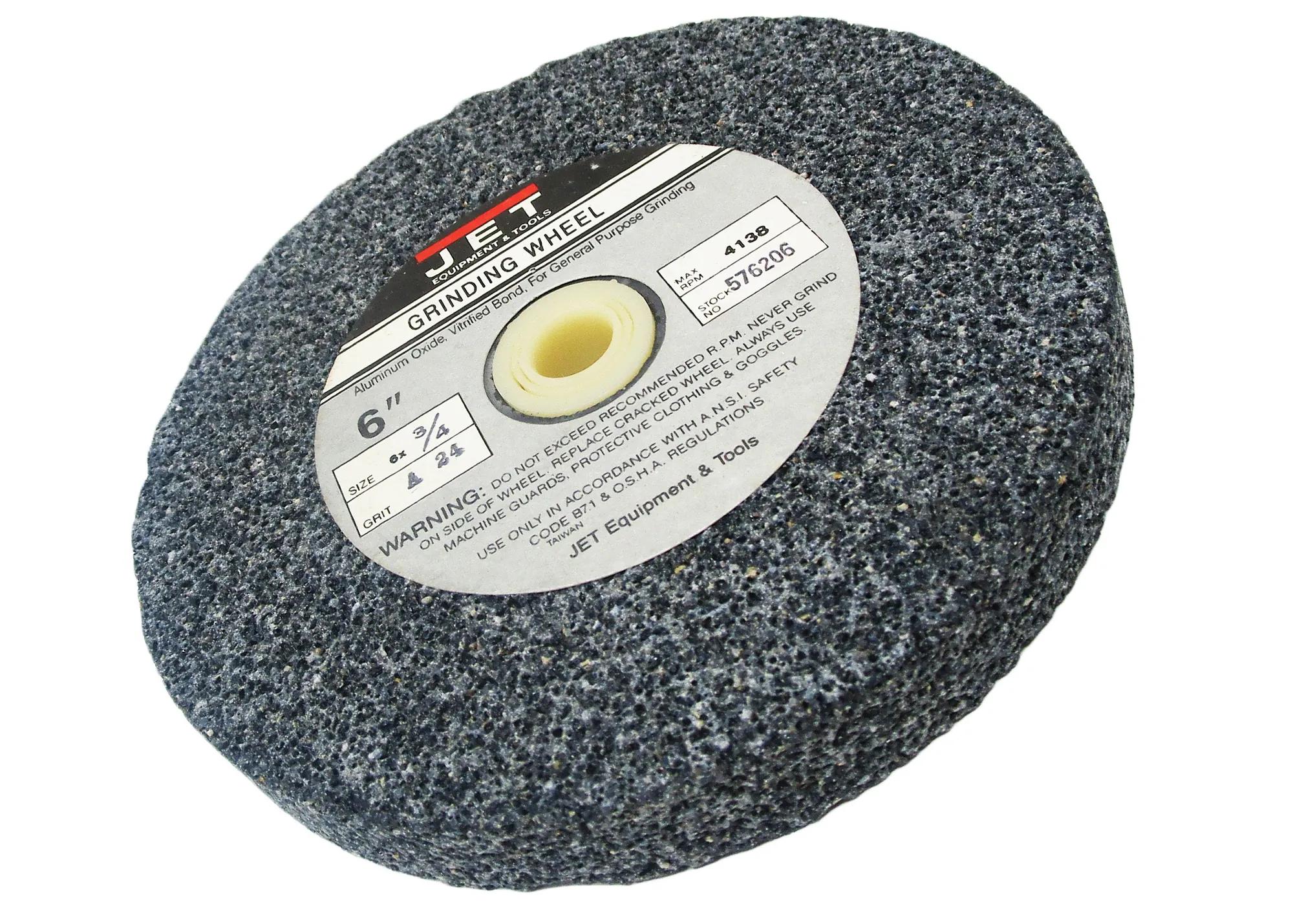 Grinding Wheel, 6 x 34", Right Side A24 for JBG-6A Bench Grinder