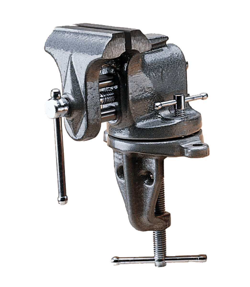 3 in. Clamp-On Swivel Base Bench Vise