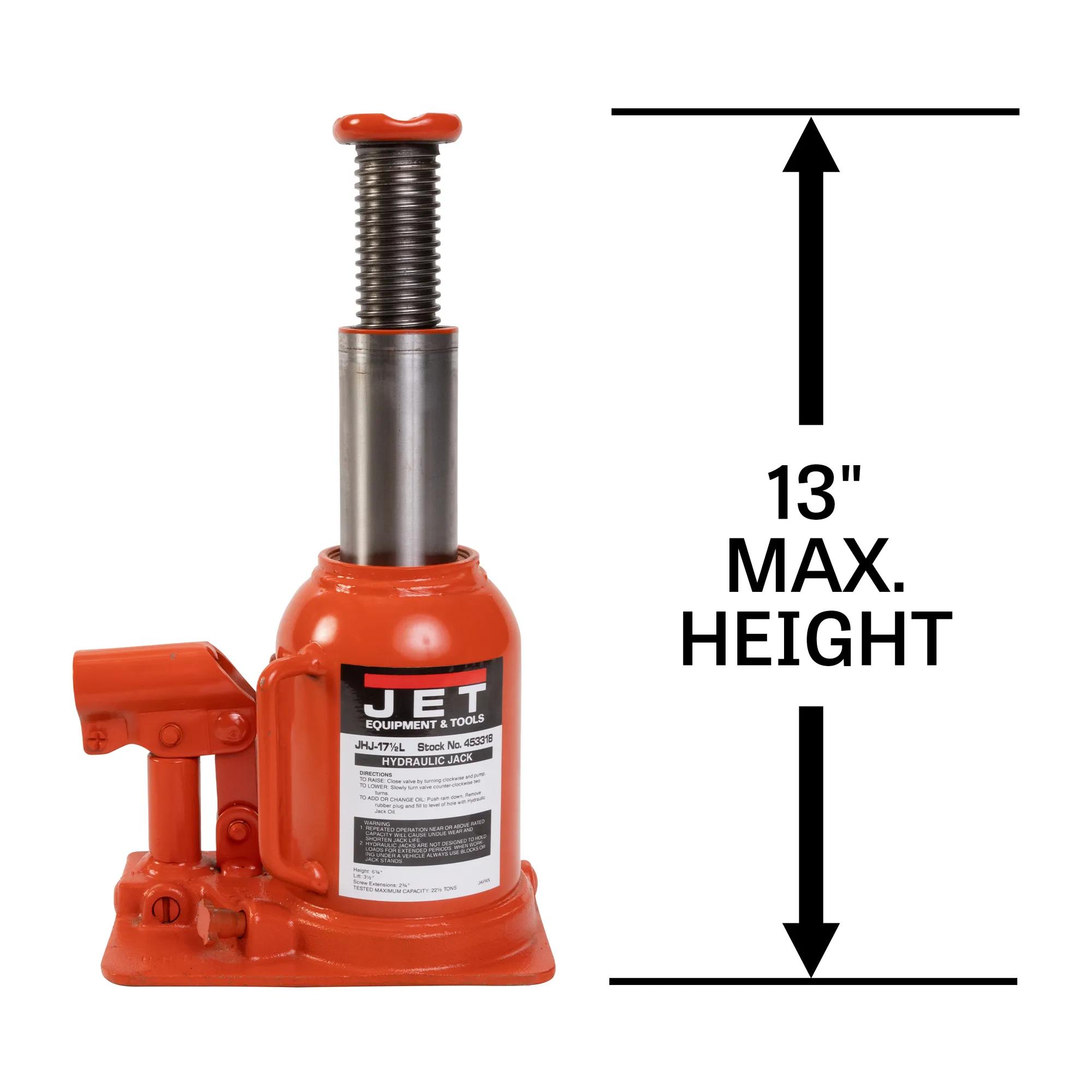17-1/2 Ton, Low Profile Hydraulic Bottle Jack(JHJ-17 1/2L)