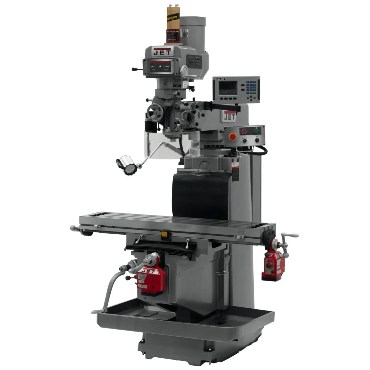 12" x 54" Vari. Speed Vert. Mill w/ ACU-RITE 203 3X (K) DRO, X & Y Powerfeeds & Power Drawbar, 5HP, 230/460V 3PH(JTM-1254RVS)