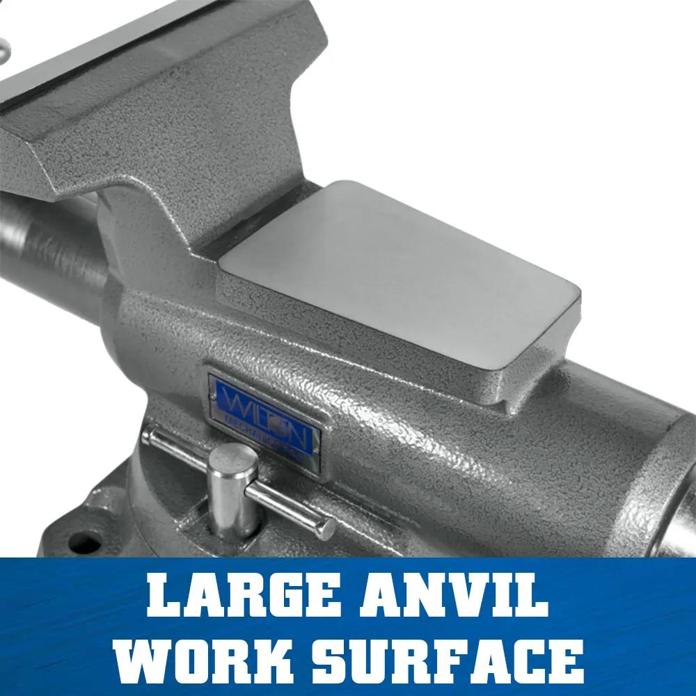 8 in. Mechanics Pro Vise with 360-Degree Swivel Base