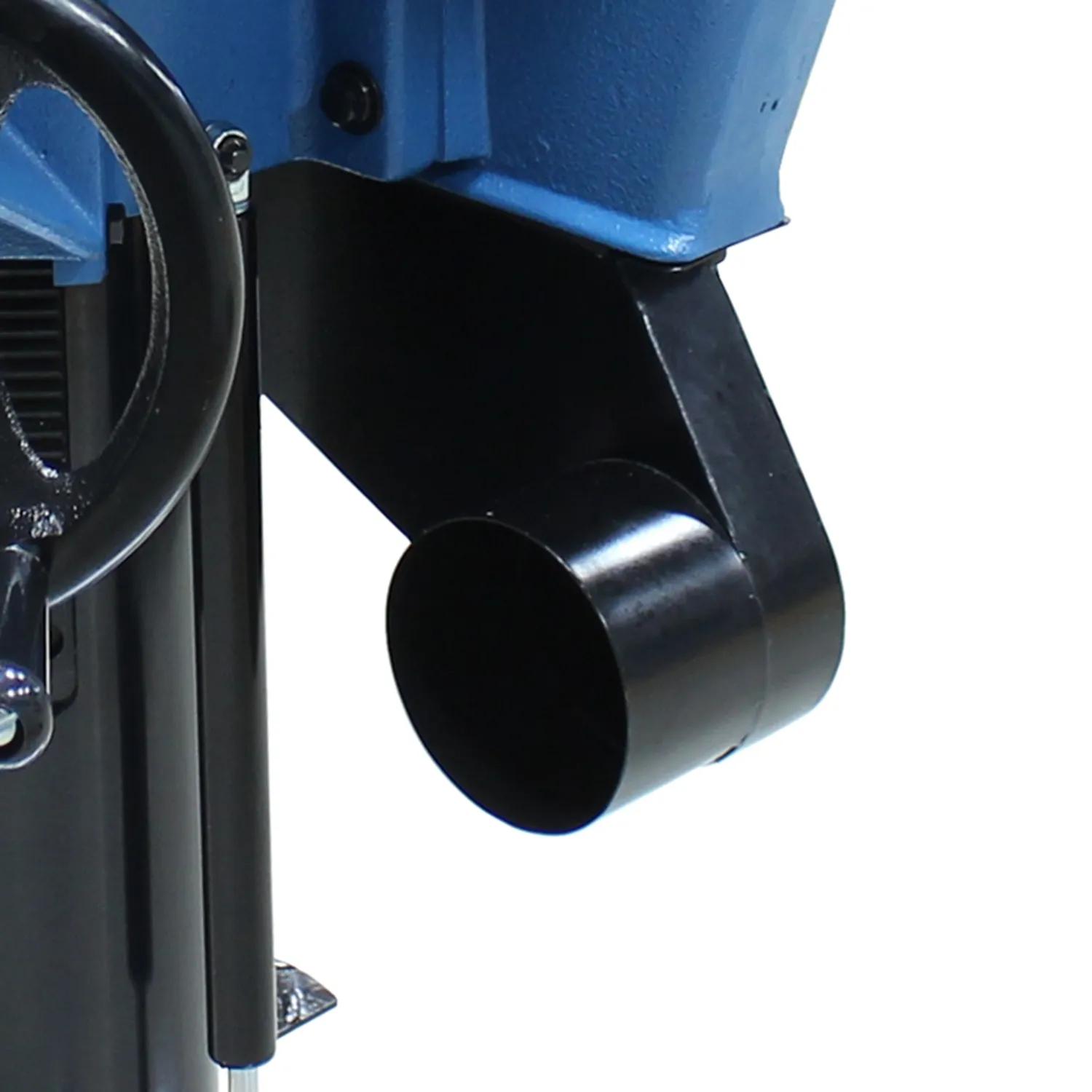 Dust port may be connected to a material compatible dust collector