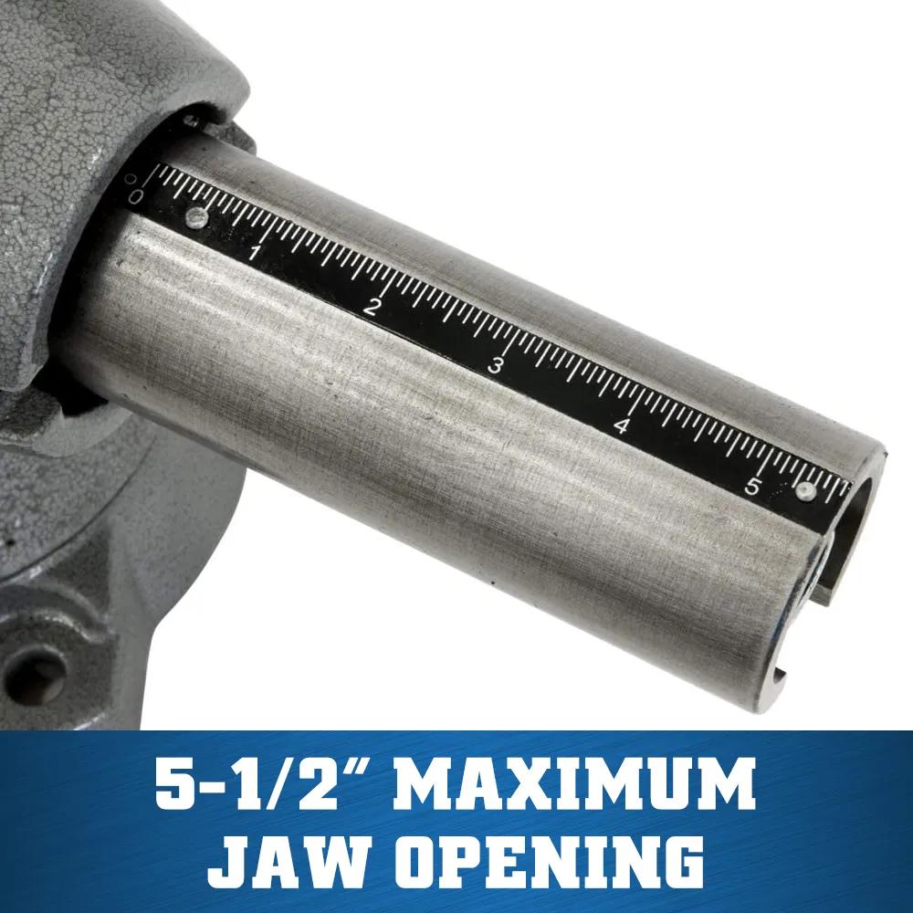 5-1/2 in. Multi-Purpose Bench Vise with 360-Degree Rotating Head & Base