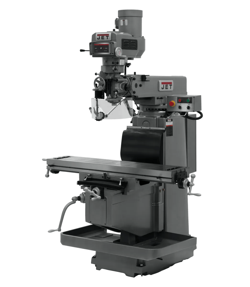 12" x 54" Vari. Speed Vert. Mill w/ Acu-Rite 303 3X (K) DRO, X, Y & Z Powerfeeds, 5HP, 230/460V 3PH(JTM-1254VS)