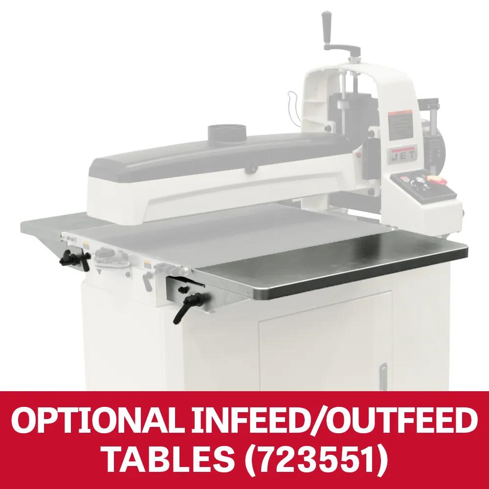 25" Drum Sander w/ Closed Stand, 10 FPM, 1.75HP, 115V 1PH(JWDS-2550)
