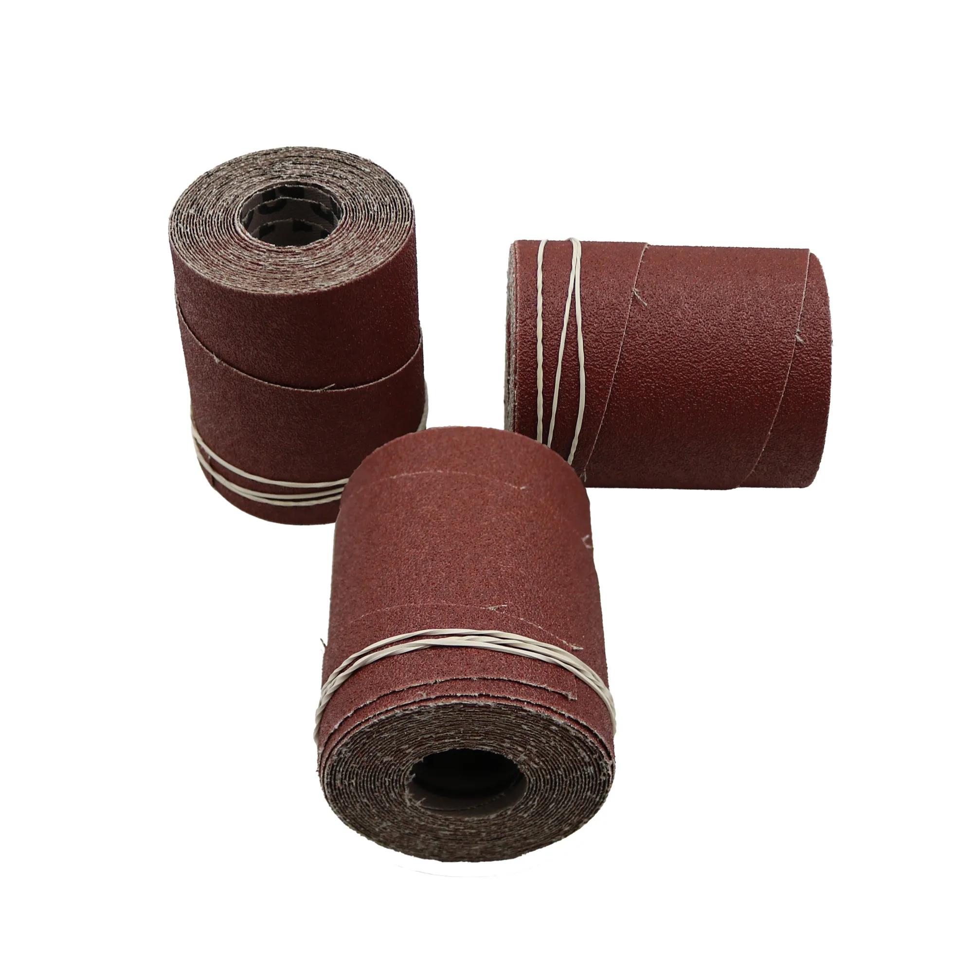 Ready-to-Wrap Abrasive Sandpaper, 25 in, 80 Grit, Pack of 3