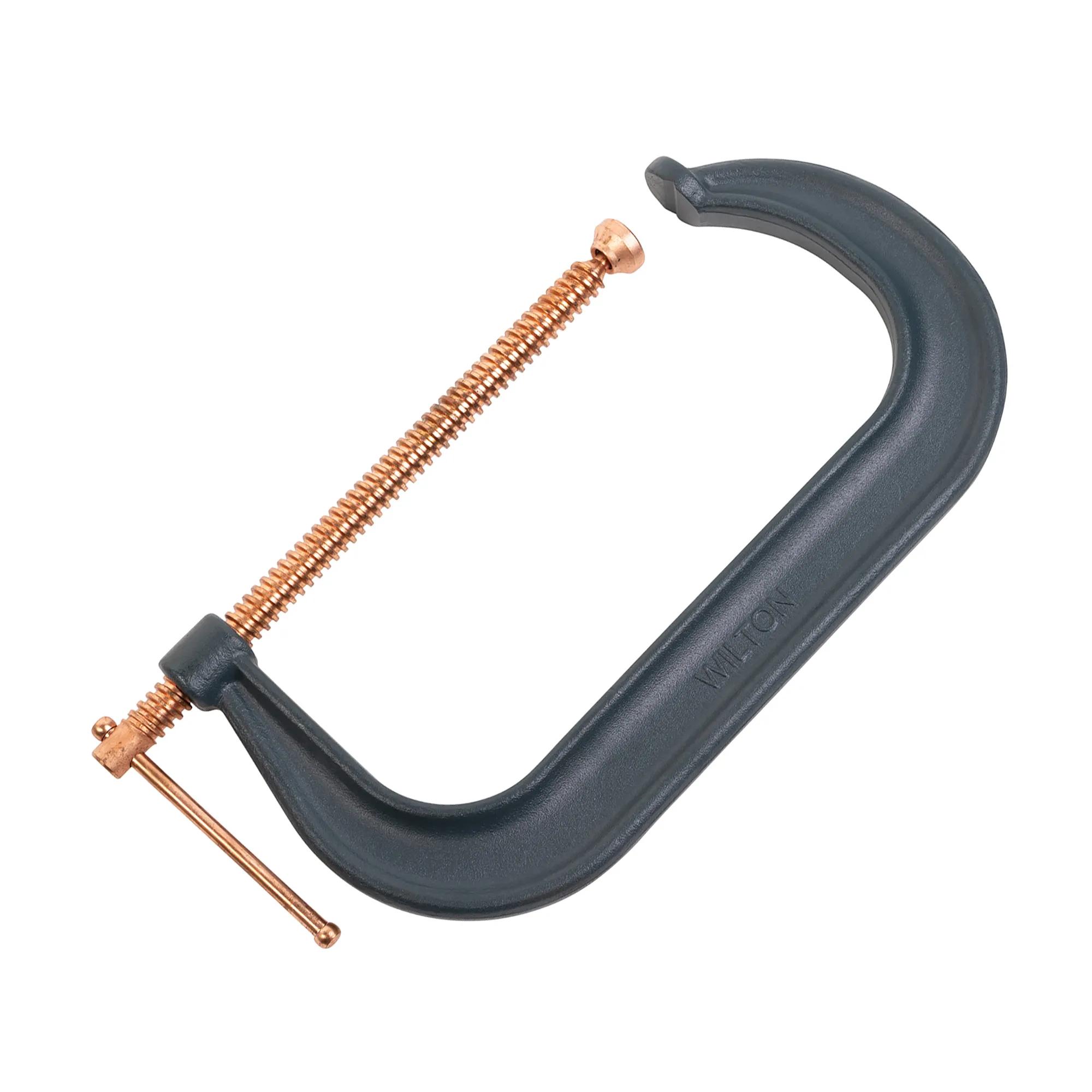 Spark-Duty Drop Forged C-Clamp, 2 - 12-1/4 in. Opening, 6-1/4 in. Throat Depth