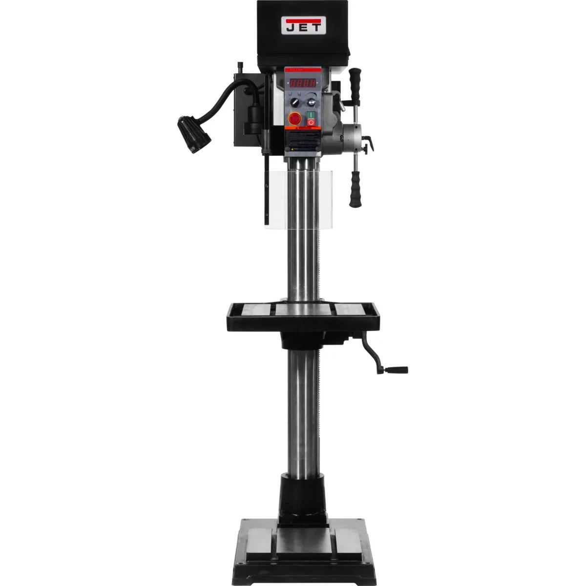 20" EVS Drill Press w/ Power Downfeed, Step Pulley, 1.5HP, 230V 3PH(JDPE-20EVS-PDF)