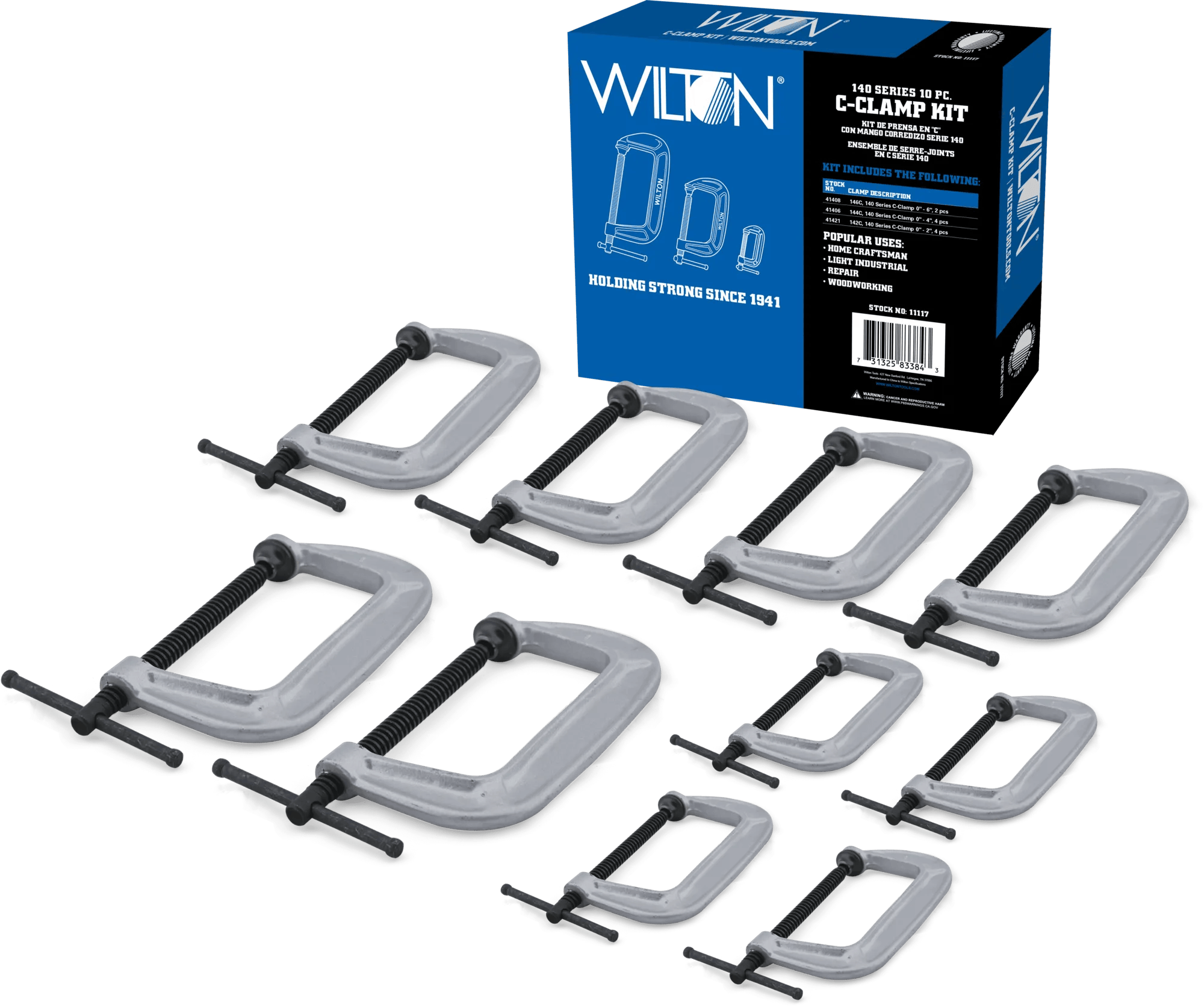 10-pc 140 Series C-Clamp Kit