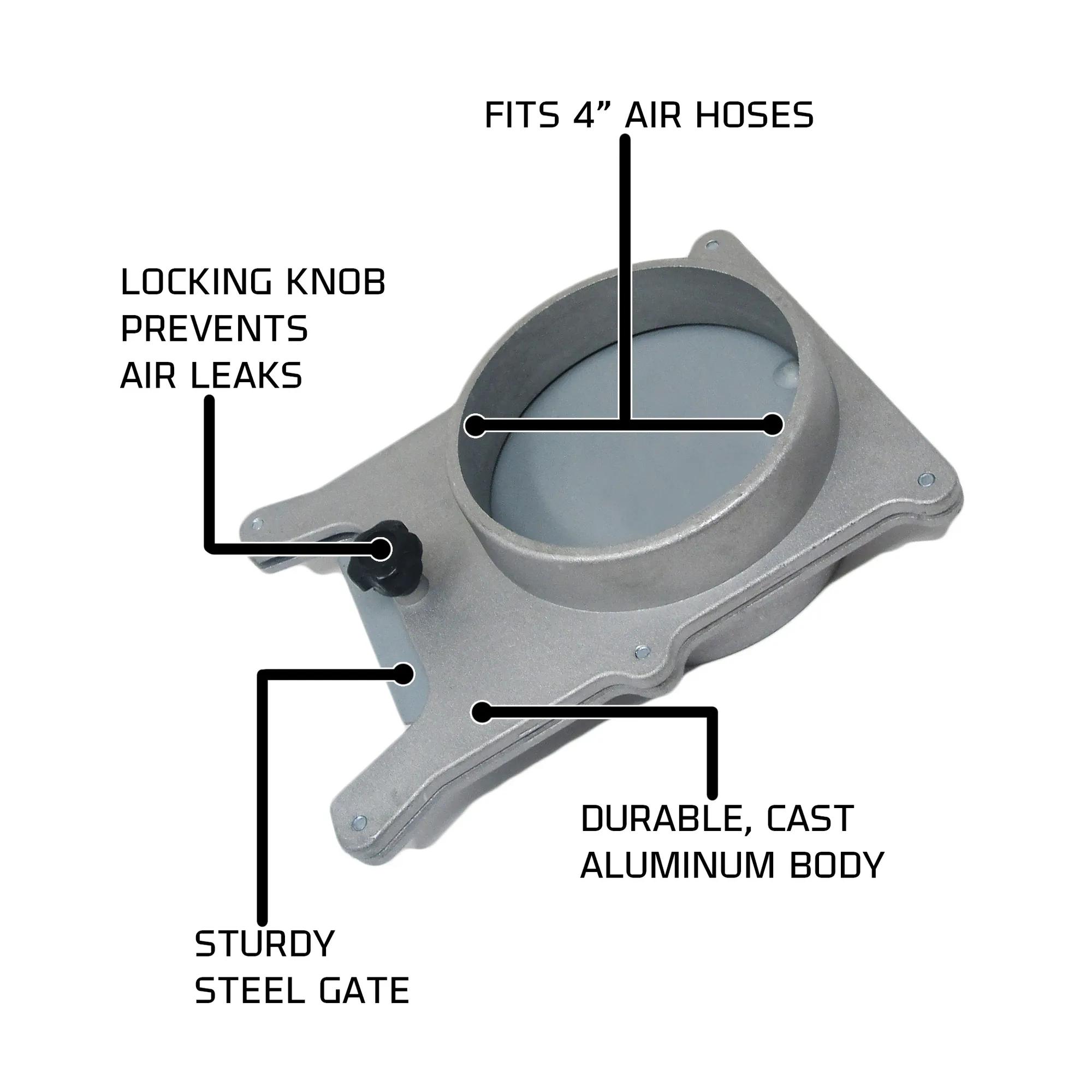 4" Aluminum Blastgate for JW-1142, JW1142 (JW1142)