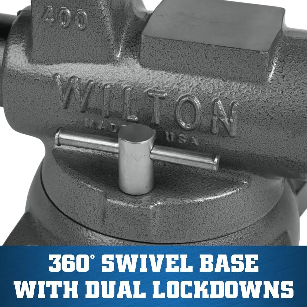 4 in. Machinist Vise with Swivel Base