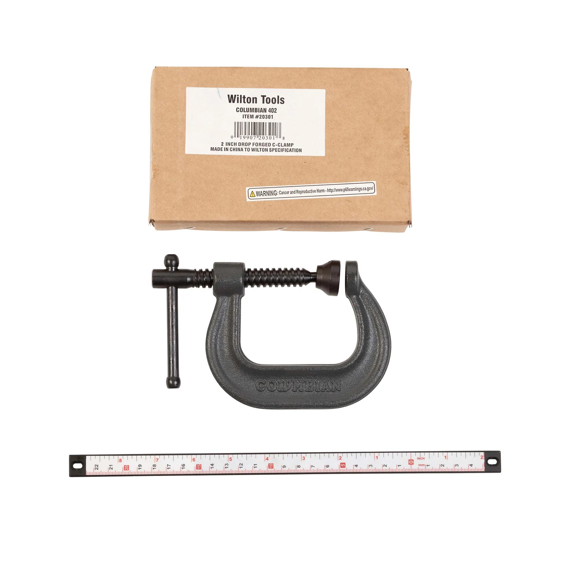 400 Series C-Clamp, 0 - 2 in. Opening Capacity, 2 in.  Throat Depth (H402)