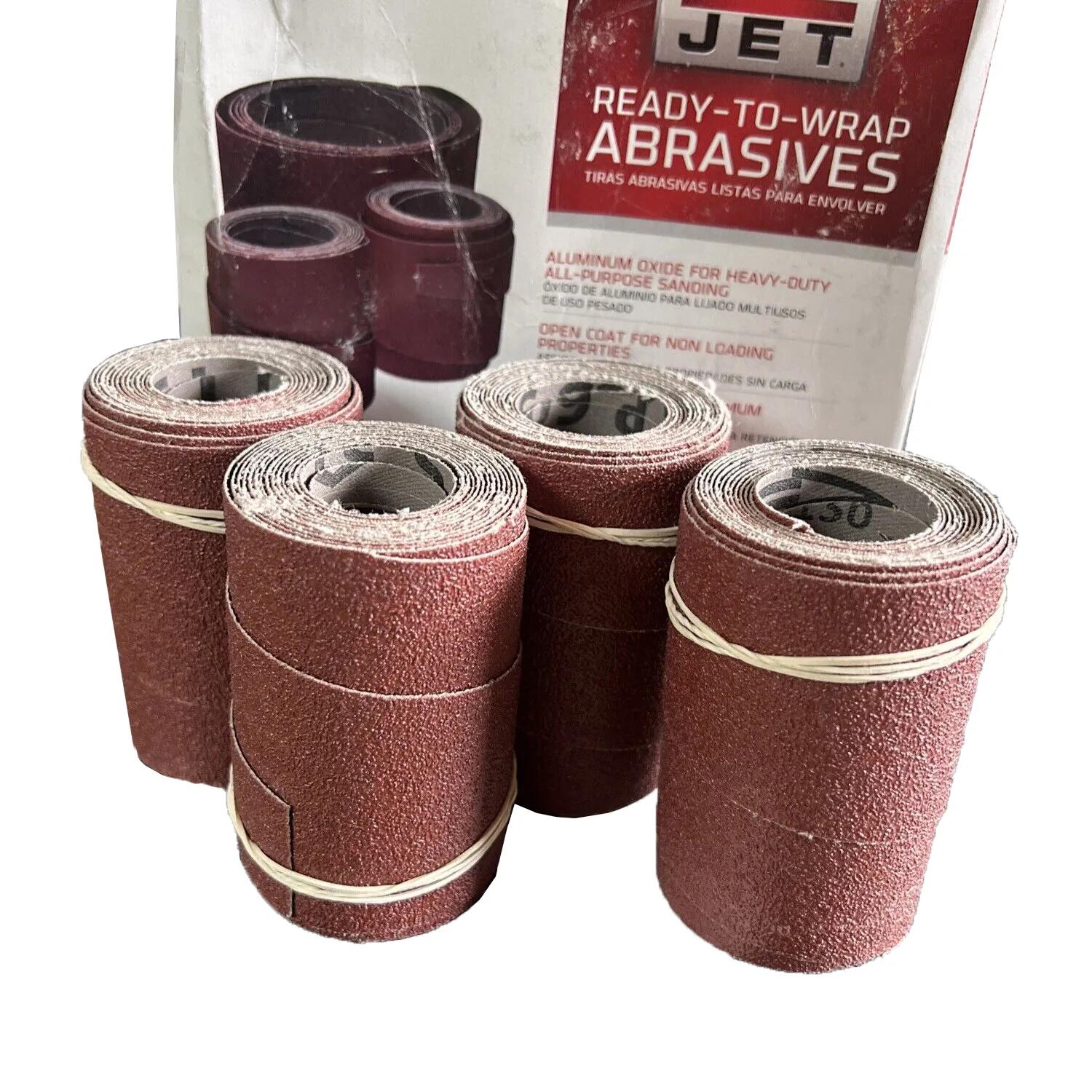 18" Ready-to-Wrap Abrasive Sandpaper, 60 Grit (4-Pack)