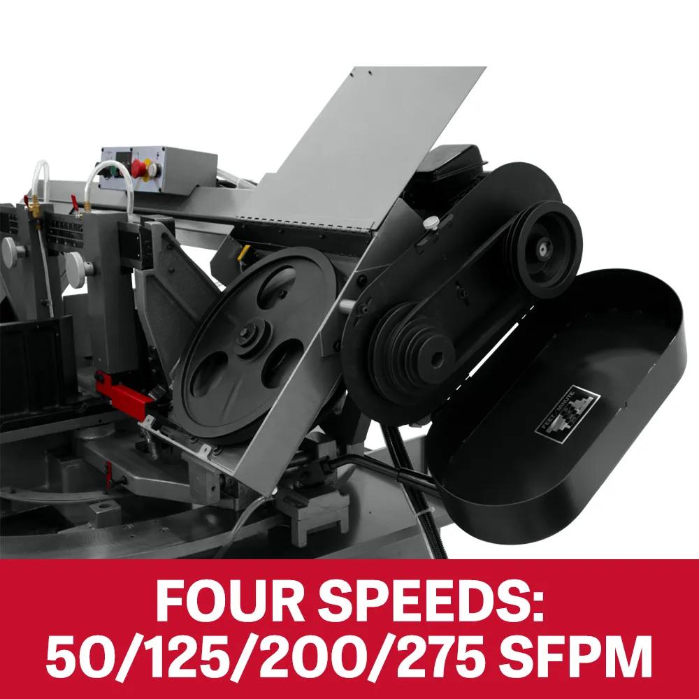 10" x 18" Horizontal Dual Mitering Bandsaw, 2HP, 230V 1PH(MBS-1018-1 10)