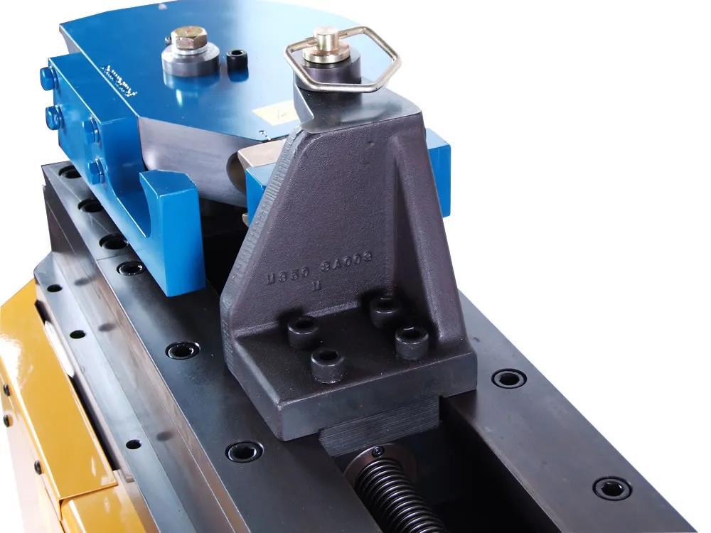 Main Spindle, Center Pin and Hitch pin - shown with Die Set installed