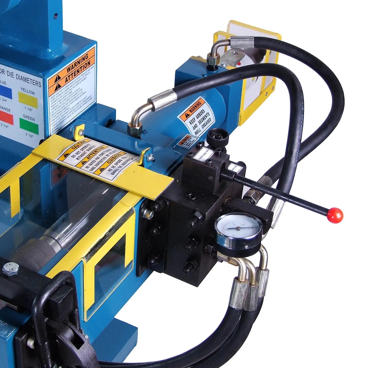 The swager/expander unit will end-finish all exhaust and