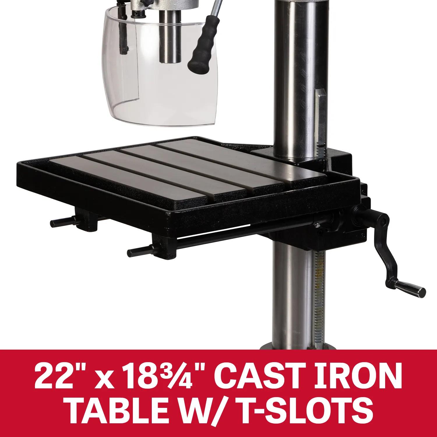 1-1/2" Drilling Capacity, 2HP, 230V 3PH(JDP-20EVS-110)
