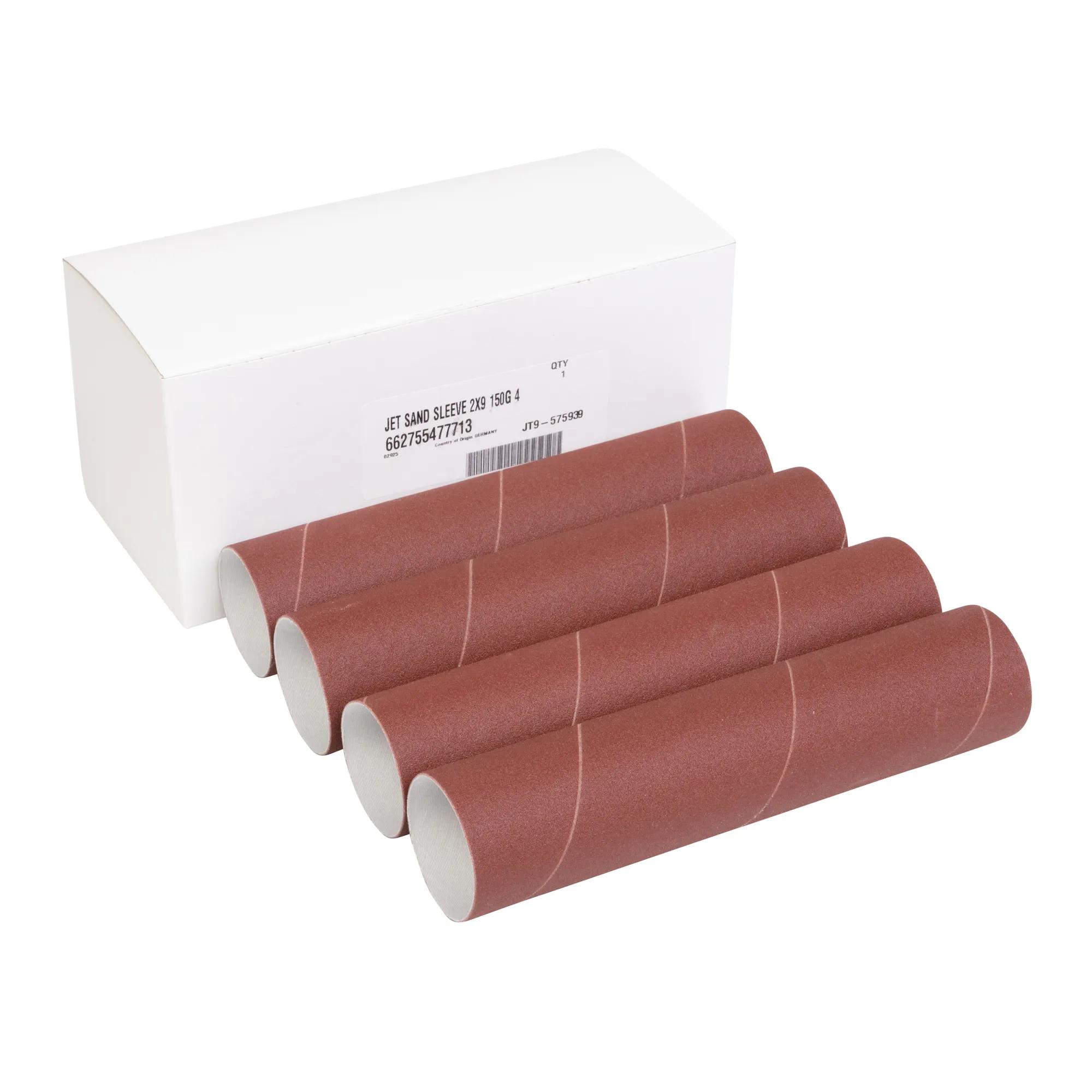 Sanding Sleeves, 2 x 9 in, 150 Grit, Pack of 4