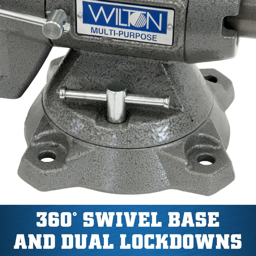 5-1/2 in. Multi-Purpose Bench Vise with 360-Degree Rotating Head & Base