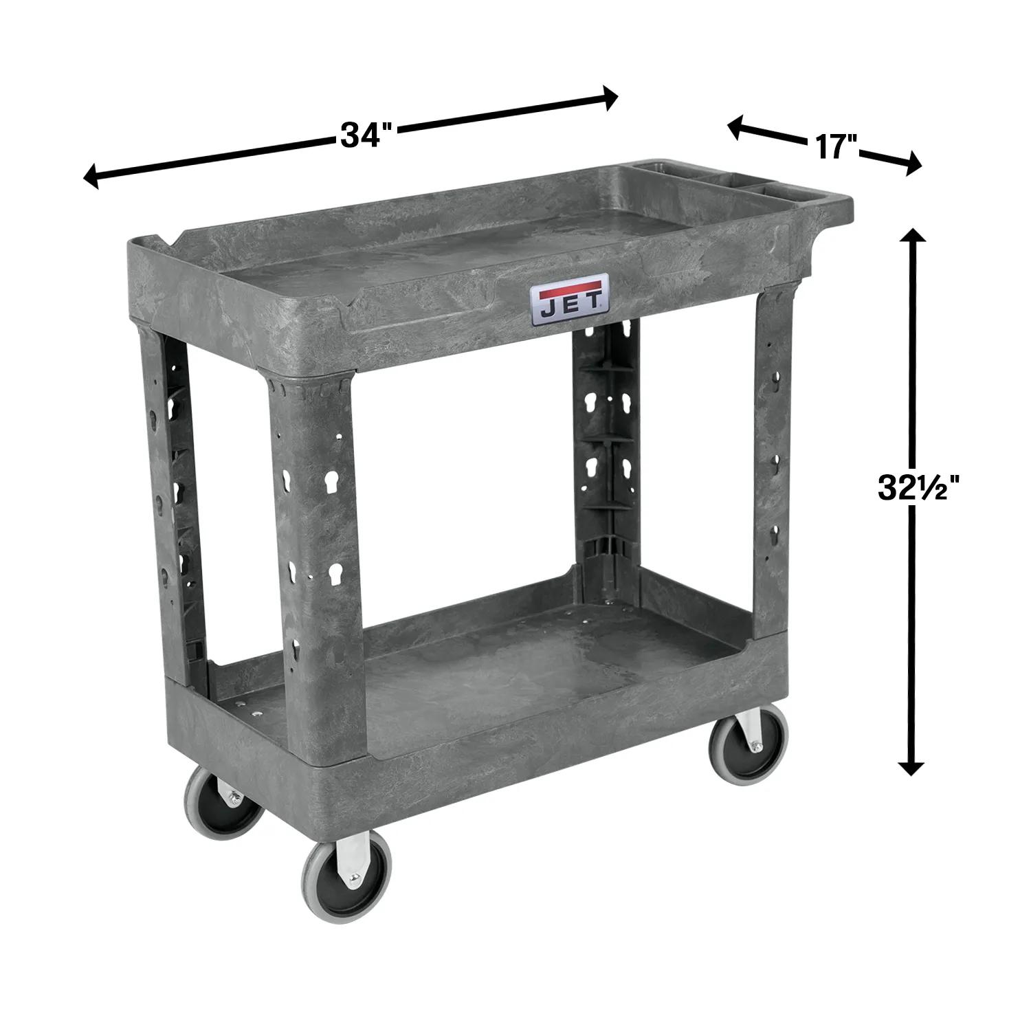 550 lb Capacity, x 17, Resin Utility Cart(PUC-3417)