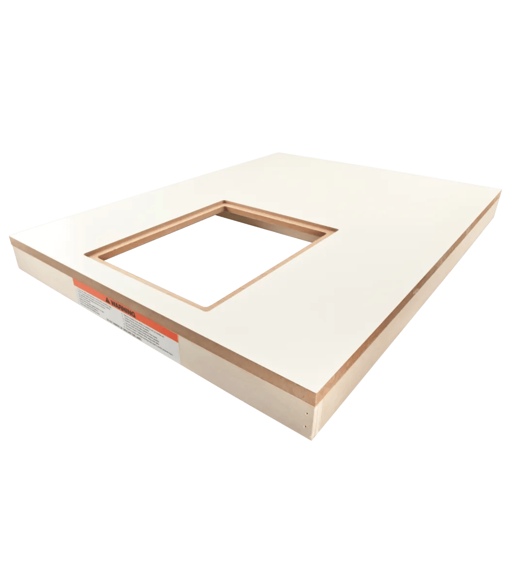27" x 36" Wood Extension Table with Router Cutout