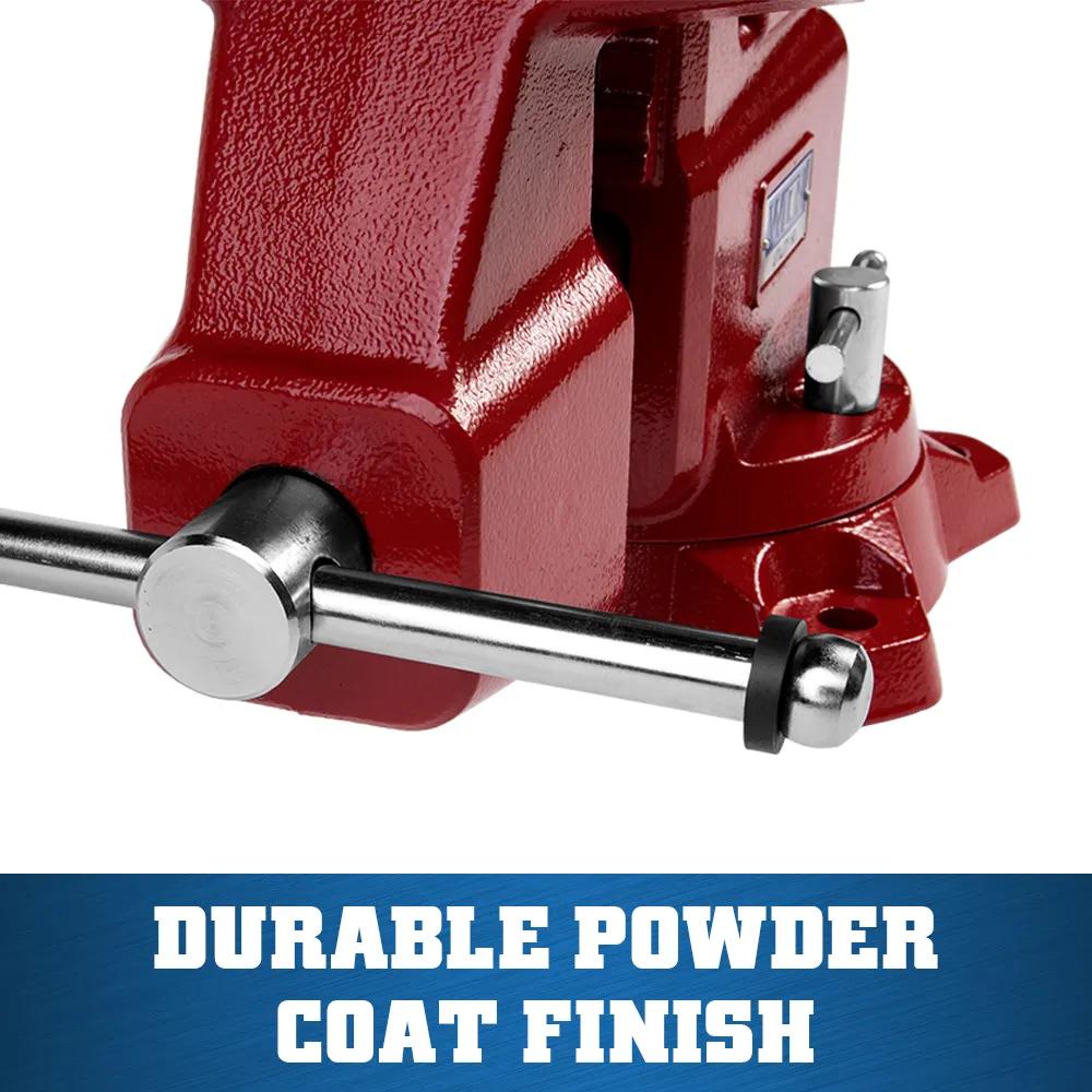 8 in. Utility HD Bench Vise with 360-Degree Swivel Base