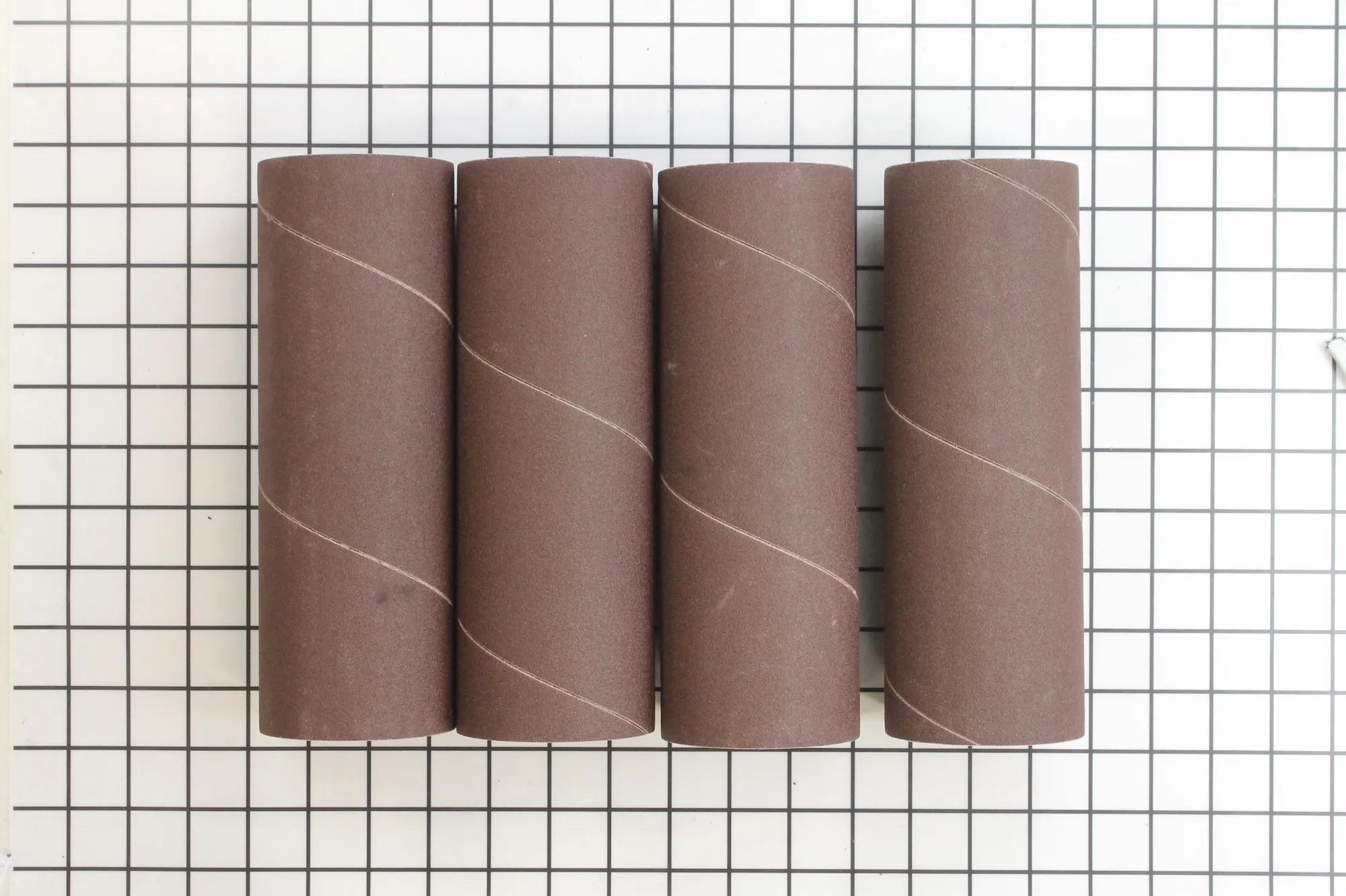 Sanding Sleeves, 3 x 9 in, 100 Grit, Pack of 4