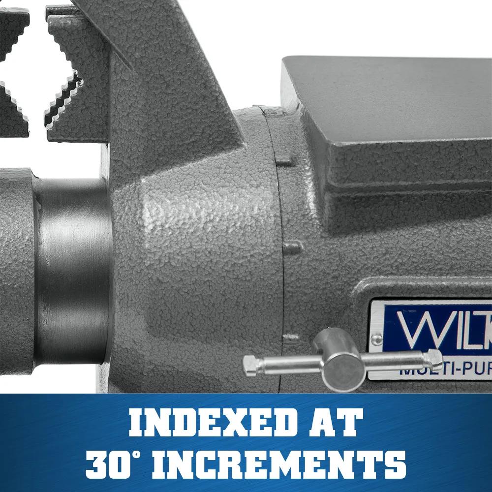 6-1/2 in. Multi-Purpose Bench Vise with 360-Degree Rotating Head & Base