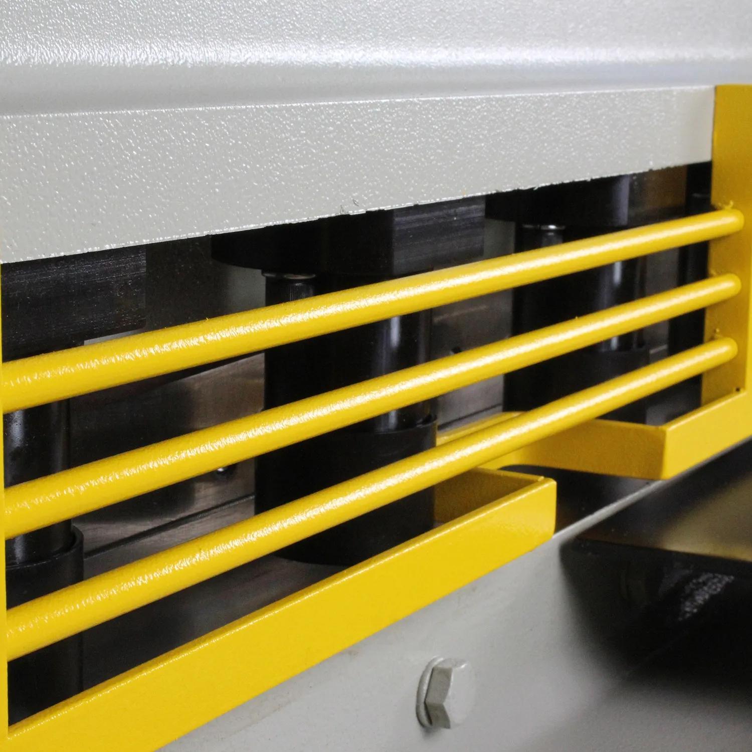 Hand and Finger guard keeps users safe from blades and hold downs.