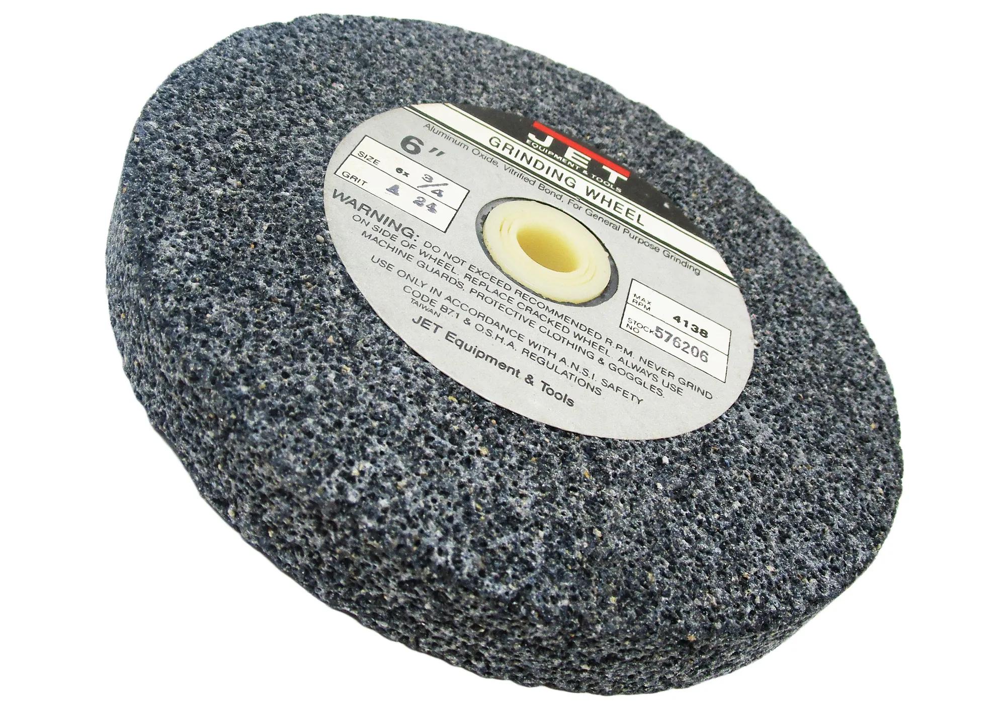 Grinding Wheel, 6 x 34", Right Side A24 for JBG-6A Bench Grinder