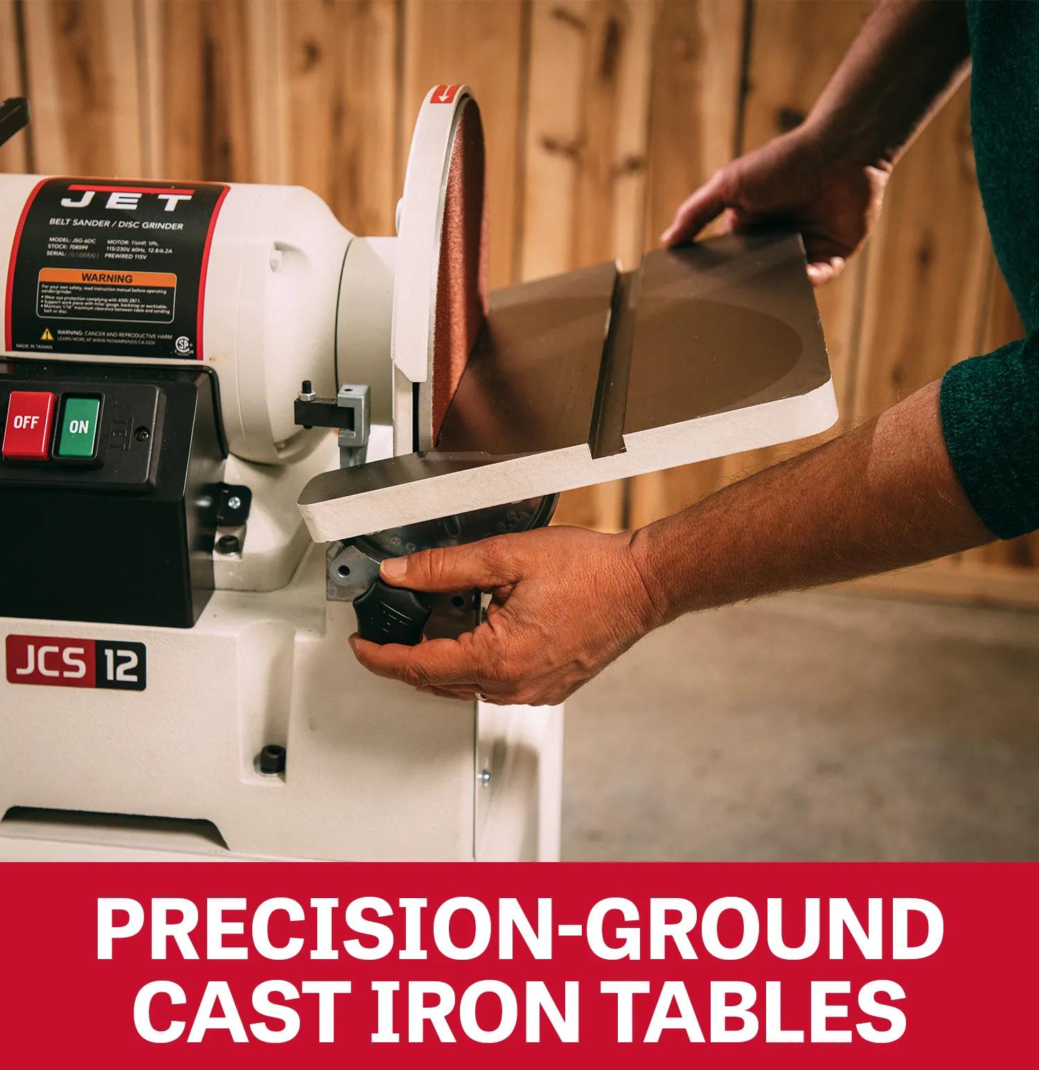 6" x 48" Belt / 12" Disc Sander, 1-1/2HP, 115/230V 1PH(JSG-6DC)