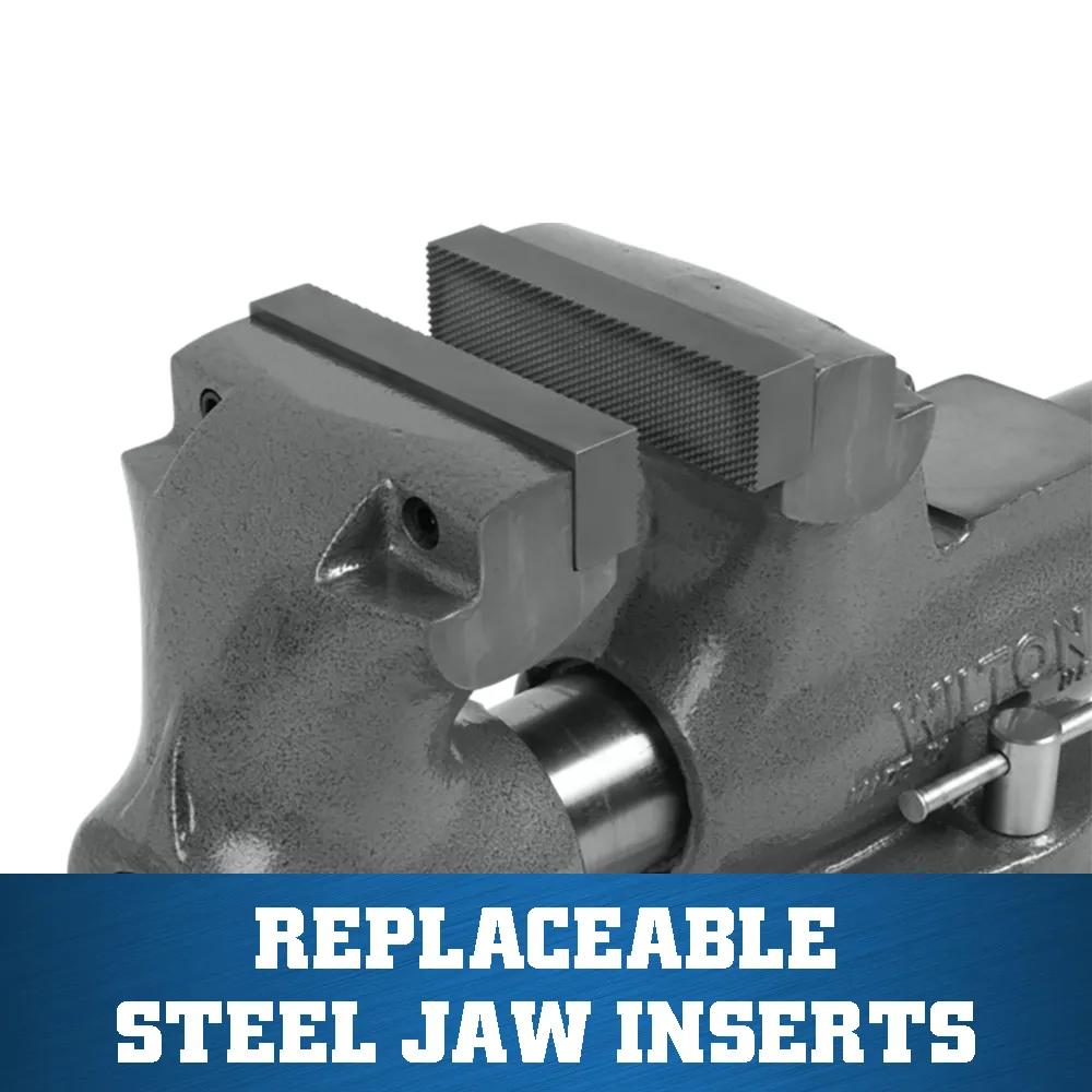 6 in. Machinist Vise with Swivel Base