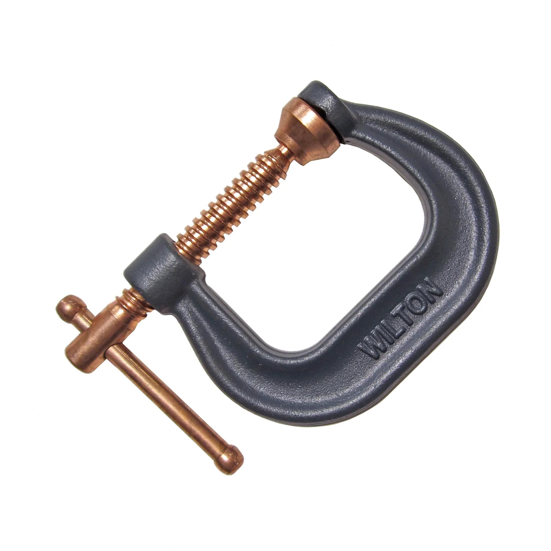 Spark-Duty Drop Forged C-Clamps, 0 - 2-1/8 in. Opening, 2-1/4 in. Throat Depth