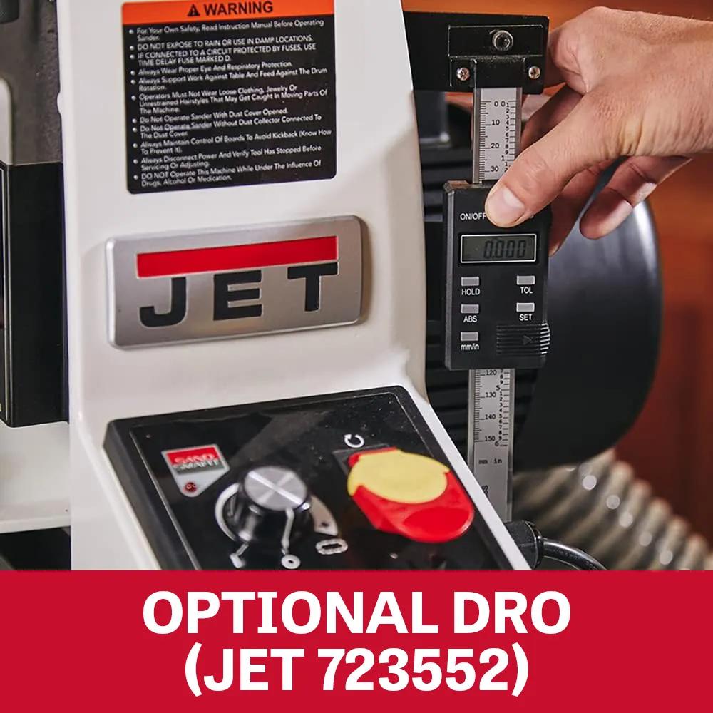 25" Drum Sander w/ Closed Stand, 10 FPM, 1.75HP, 115V 1PH(JWDS-2550)