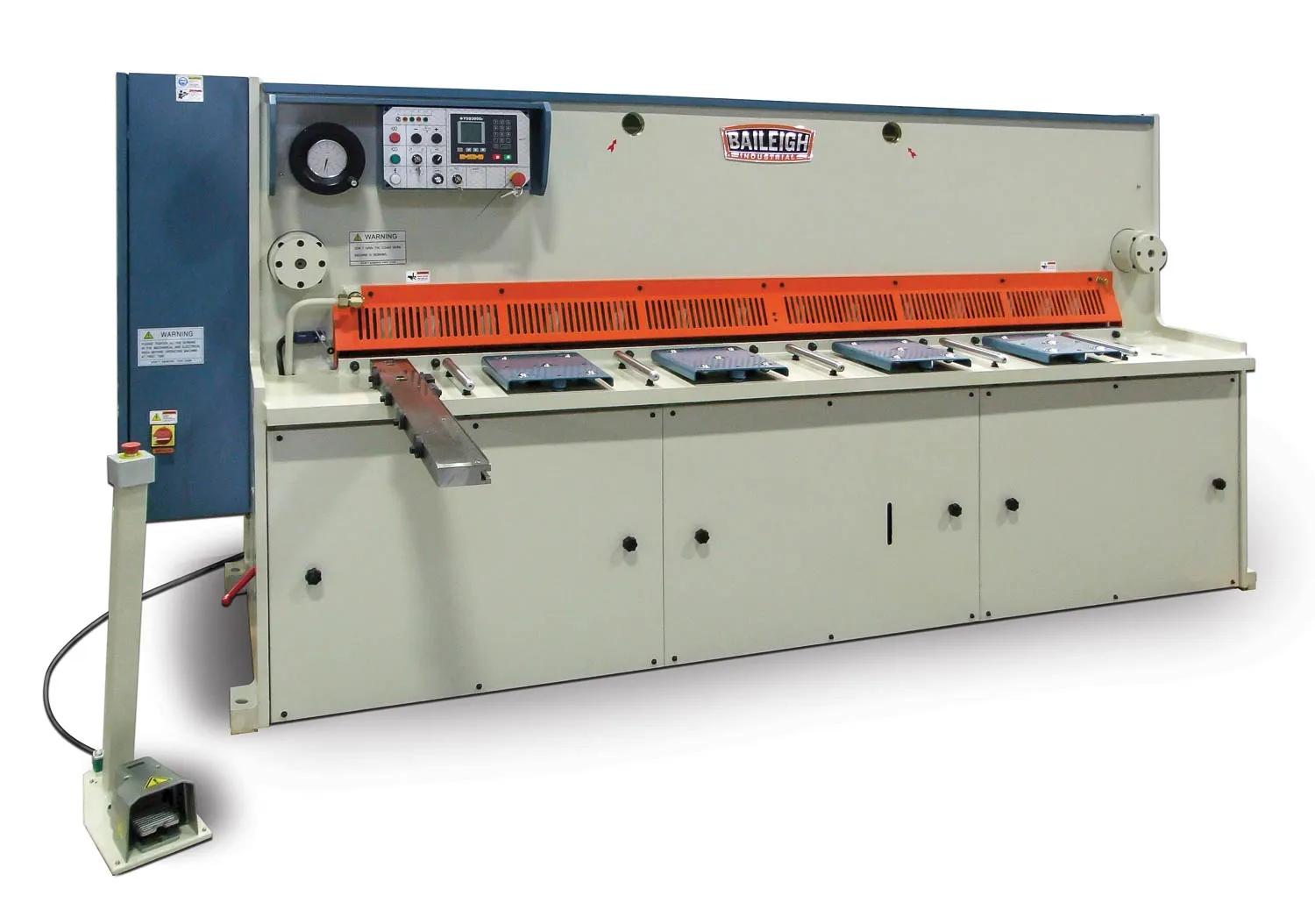This NC Shear enables fast, precise production runs with a programmable back gauge