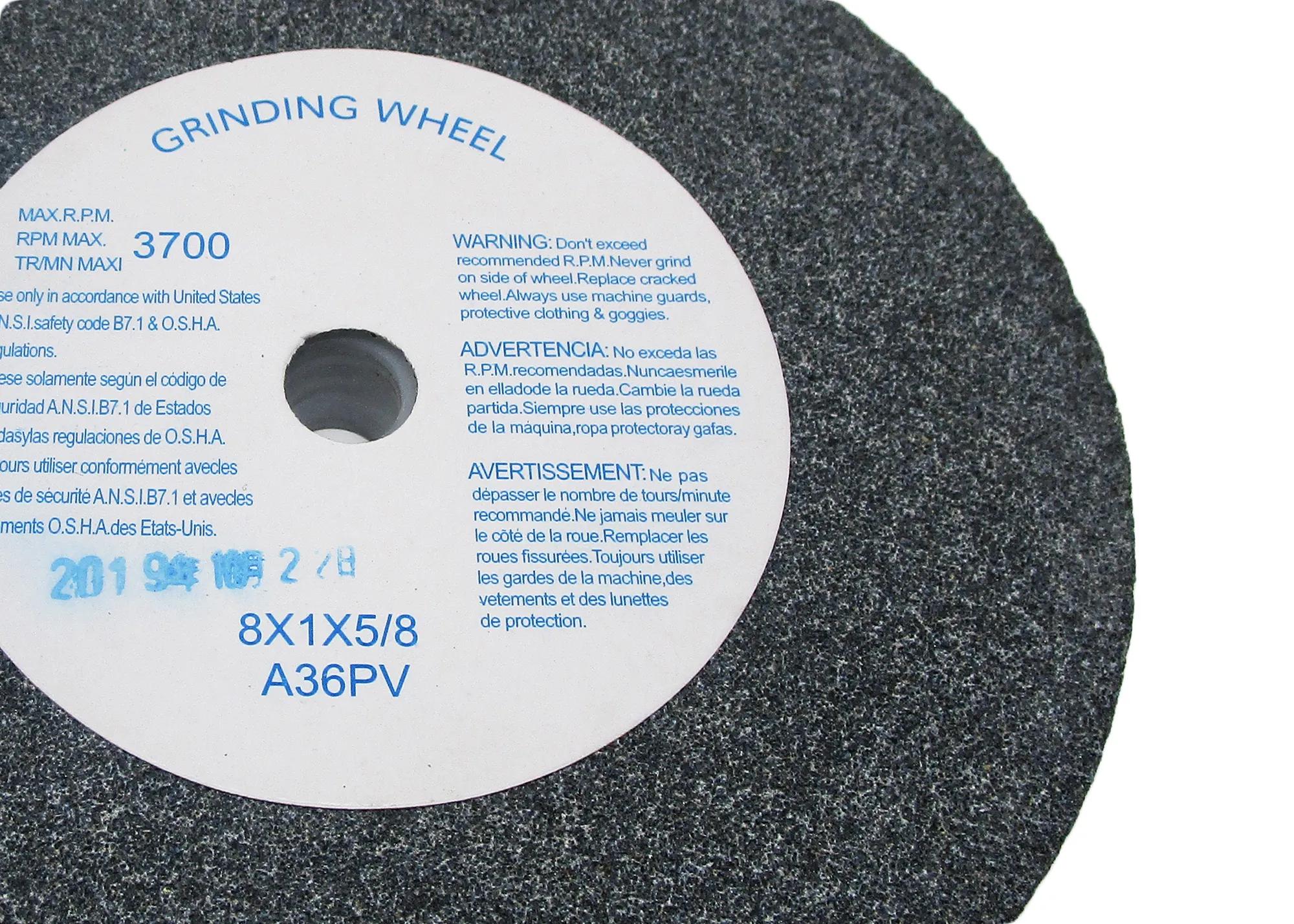8" x 5/8" Grinding Wheel, 36G for  grinders(IBG8-23)