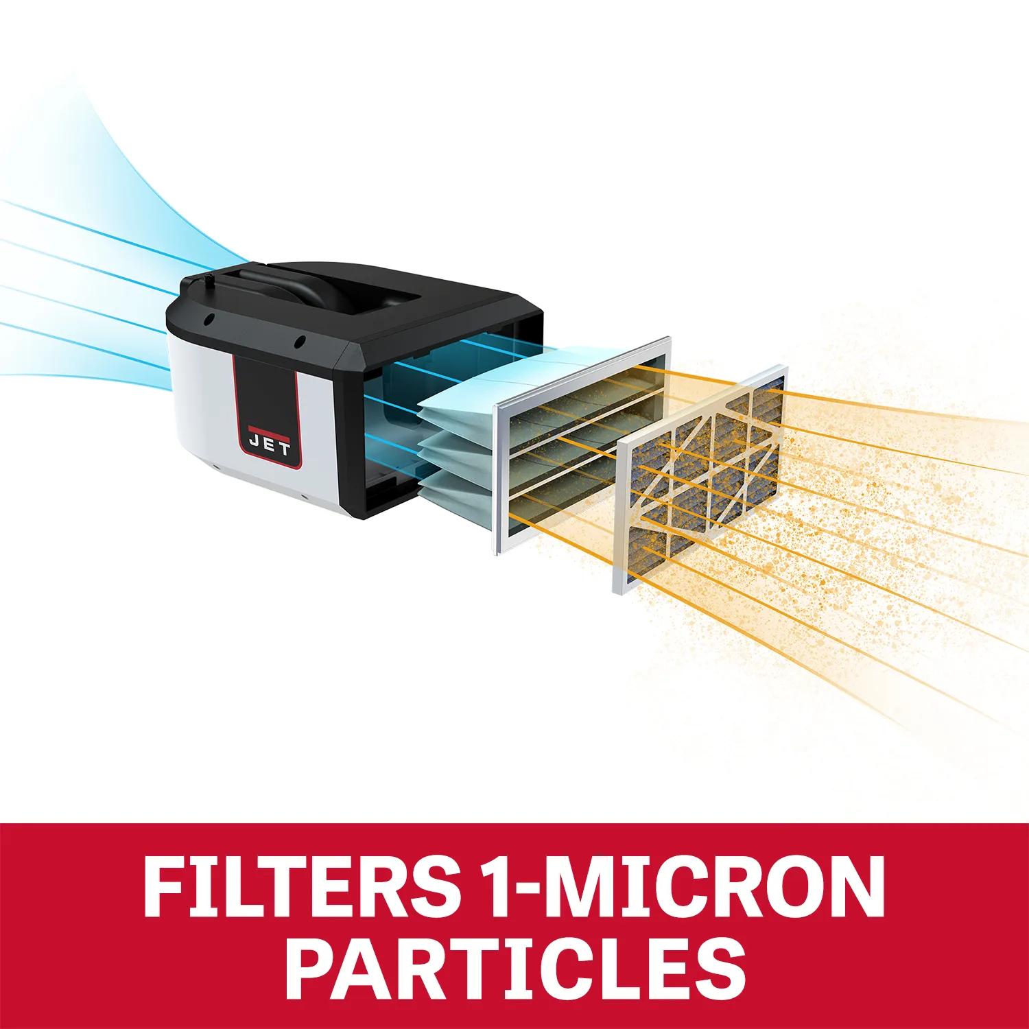 1000 CFM, Filtration System, Remote Control, 0.33HP, 120V 3PH(AFS-1000C)